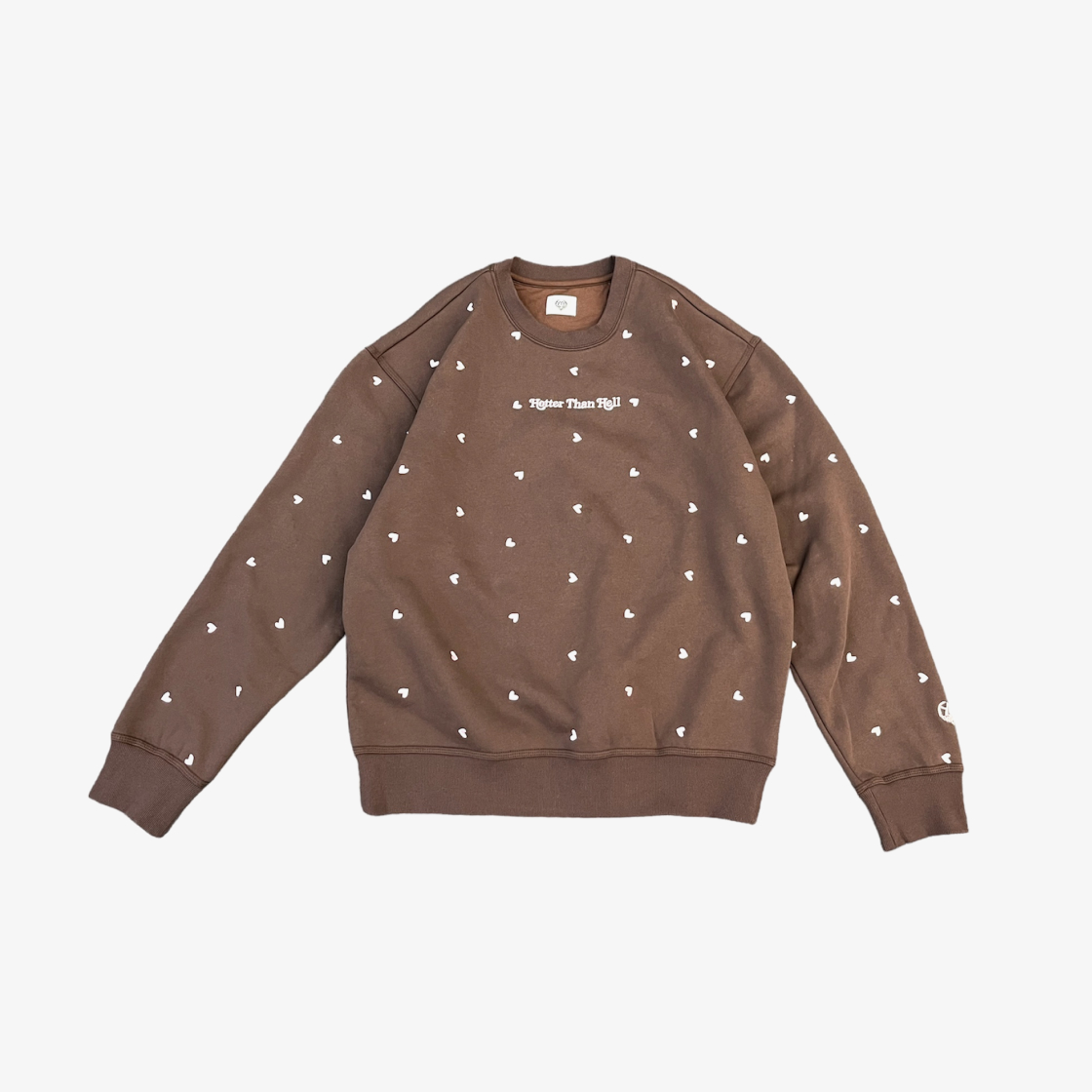 HT1239-3 HTH Random Heart Sweat Brown