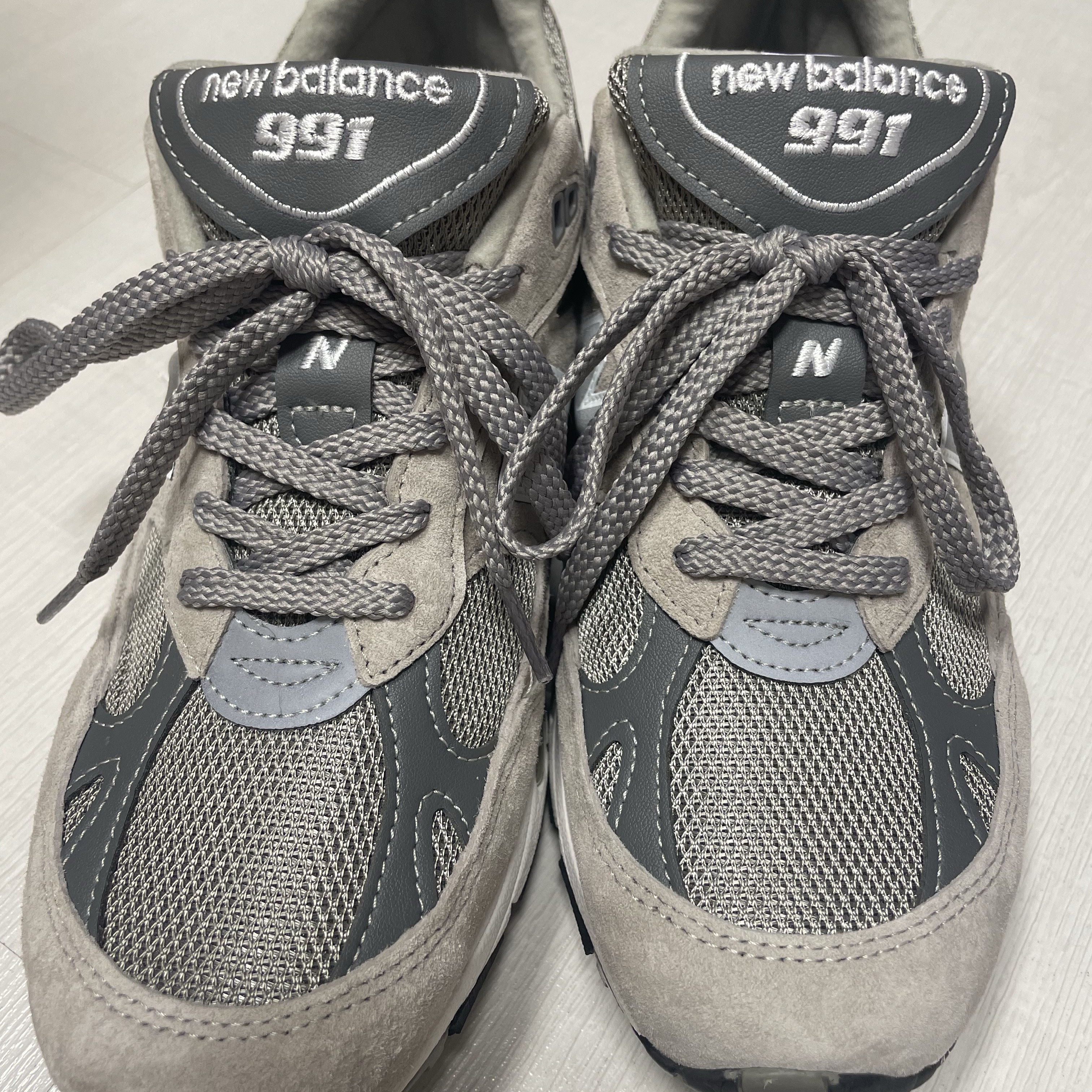 New Balance 991 Made in UK Grey 착용 스타일