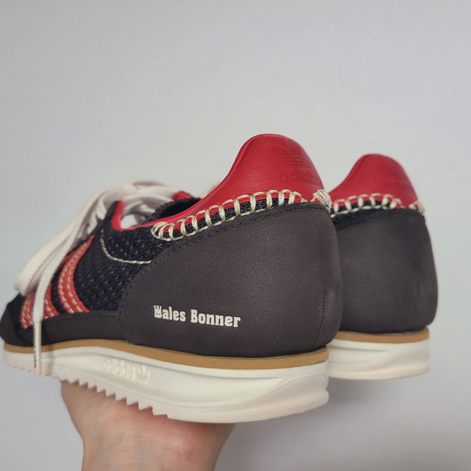 Adidas x Wales Bonner SL 72 Knit Brown 착용 스타일 - 3