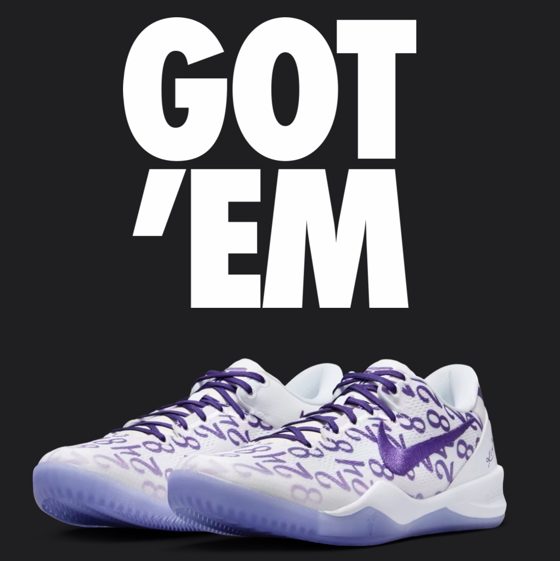 Nike Kobe 8 Protro Court Purple 착용 스타일