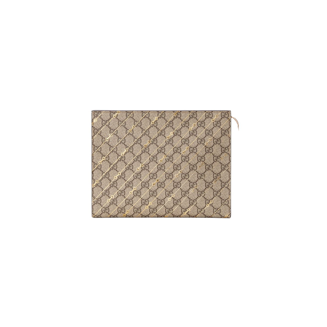 Gucci Pouch with Horsebit Print Beige Ebony Supreme 상세 이미지 1