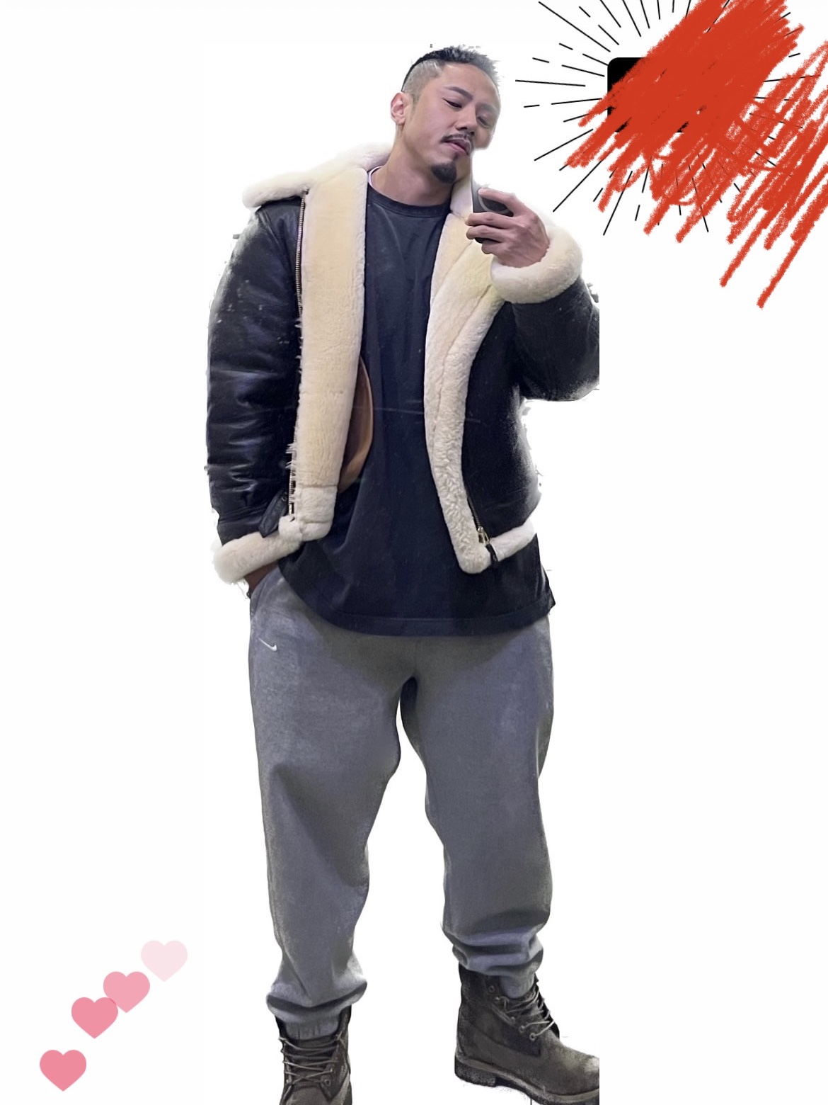 Nike Solo Swoosh Fleece Pants Dark Grey - Asia 착용 스타일