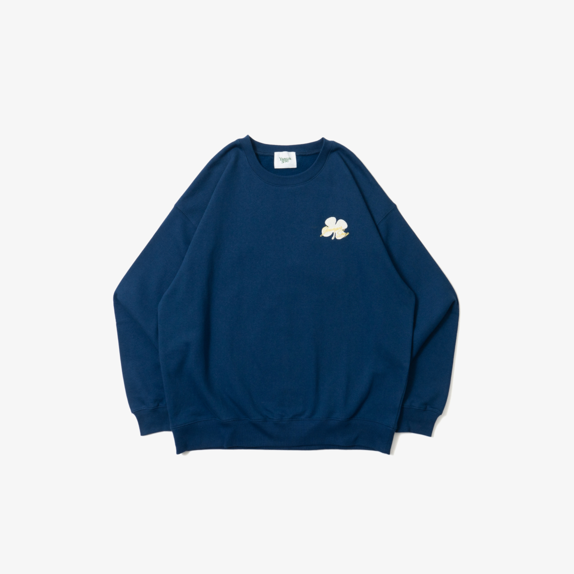 영거송 클로버 후드 네이비(Younger Song Clover Logo Hoodie Navy)