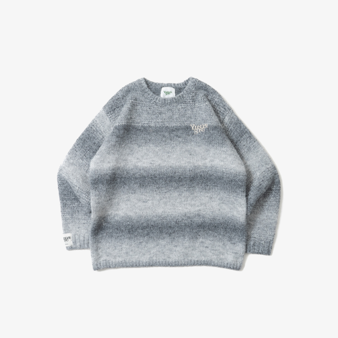 영거송 그라데이션 니트 블랙