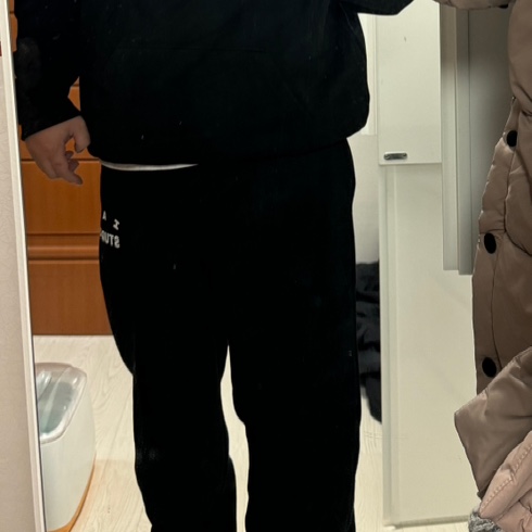 IAB Studio Sweatpants Black White - 23SS 착용 스타일