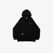 Younger Song Foaming Universal Logo Hoodie Black