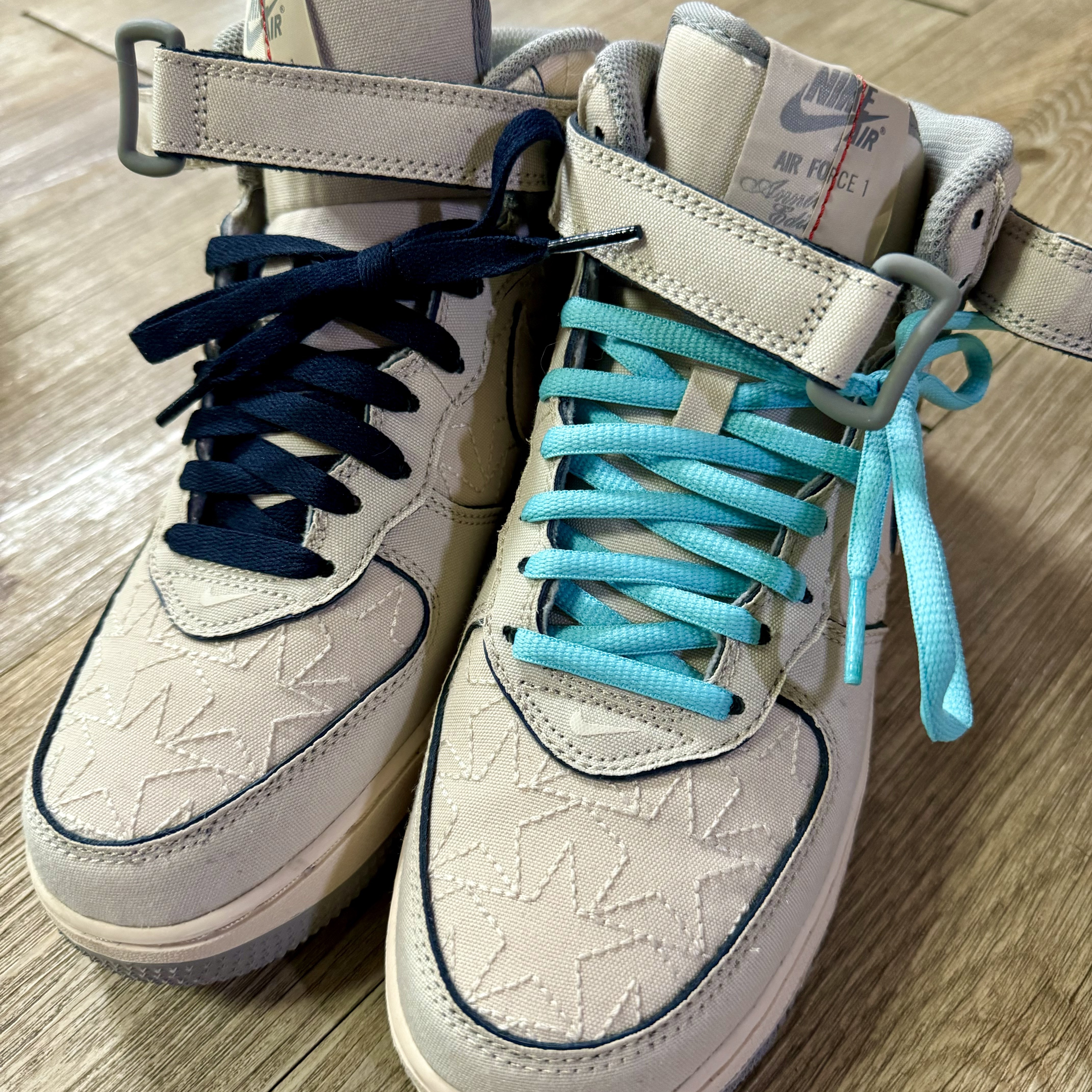 Nike Air Force 1 Mid '07 Pearl White 착용 스타일