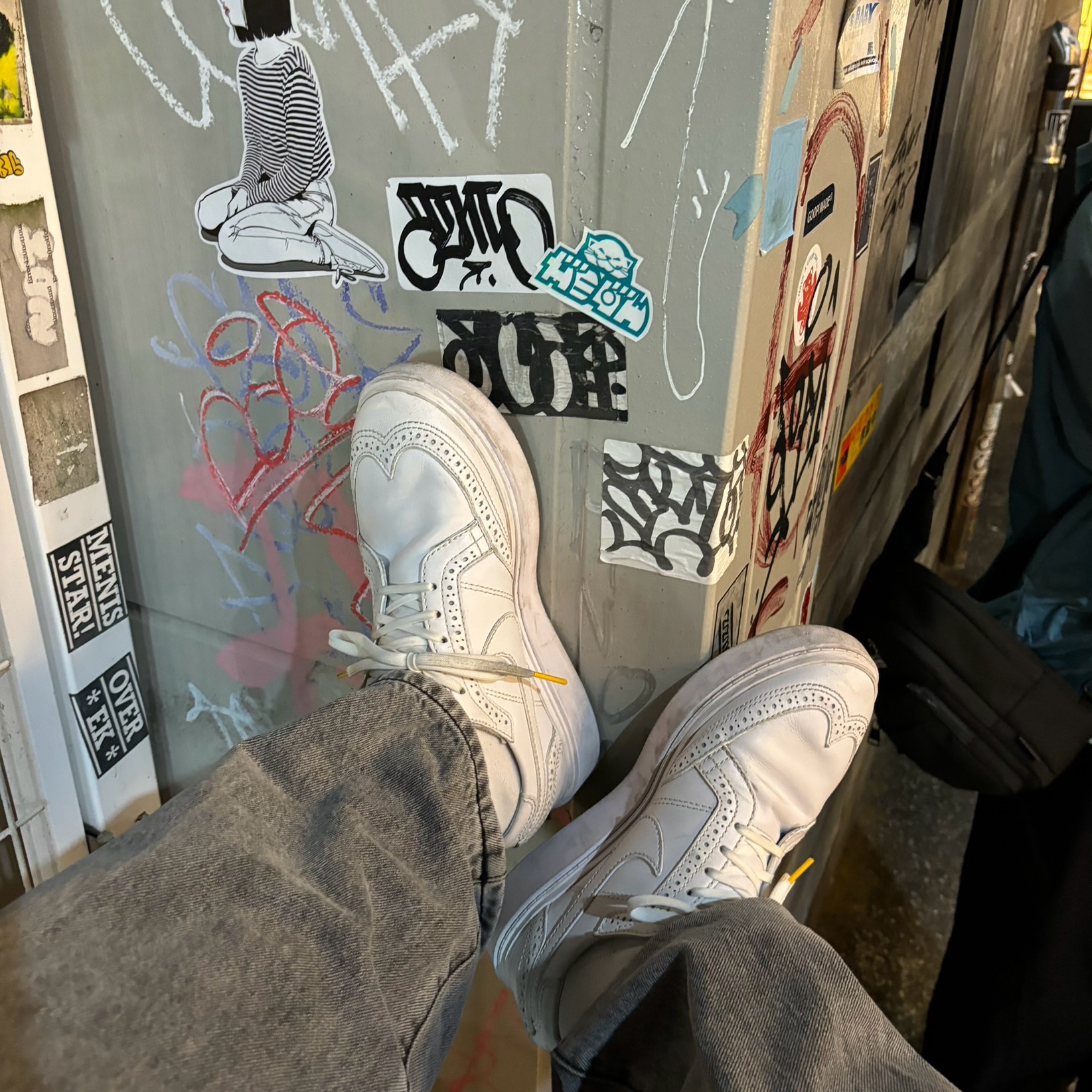 Nike x Peaceminusone Kwondo1 White 착용 스타일