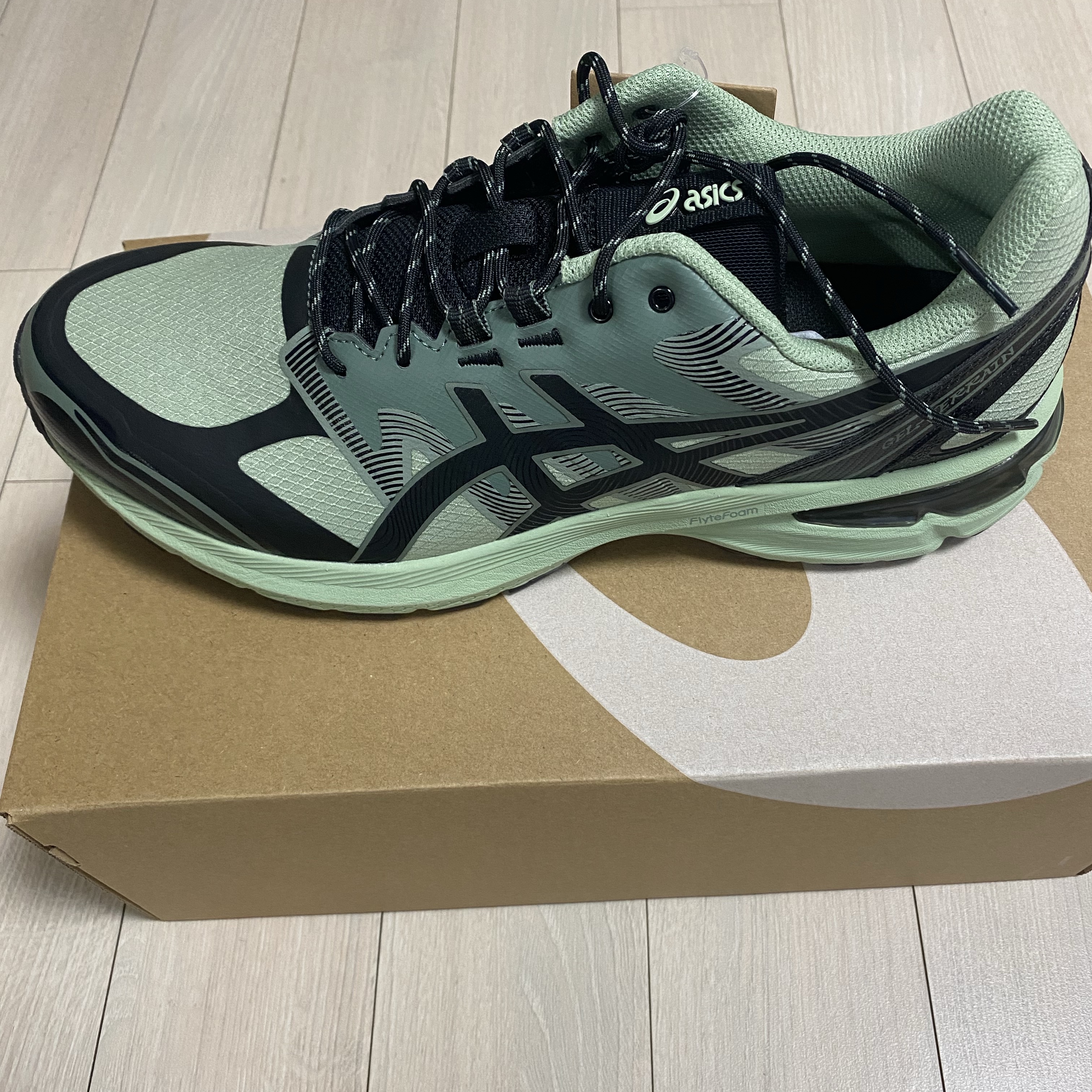 Asics Gel-Terrain Dark Jade Black 착용 스타일 - 2