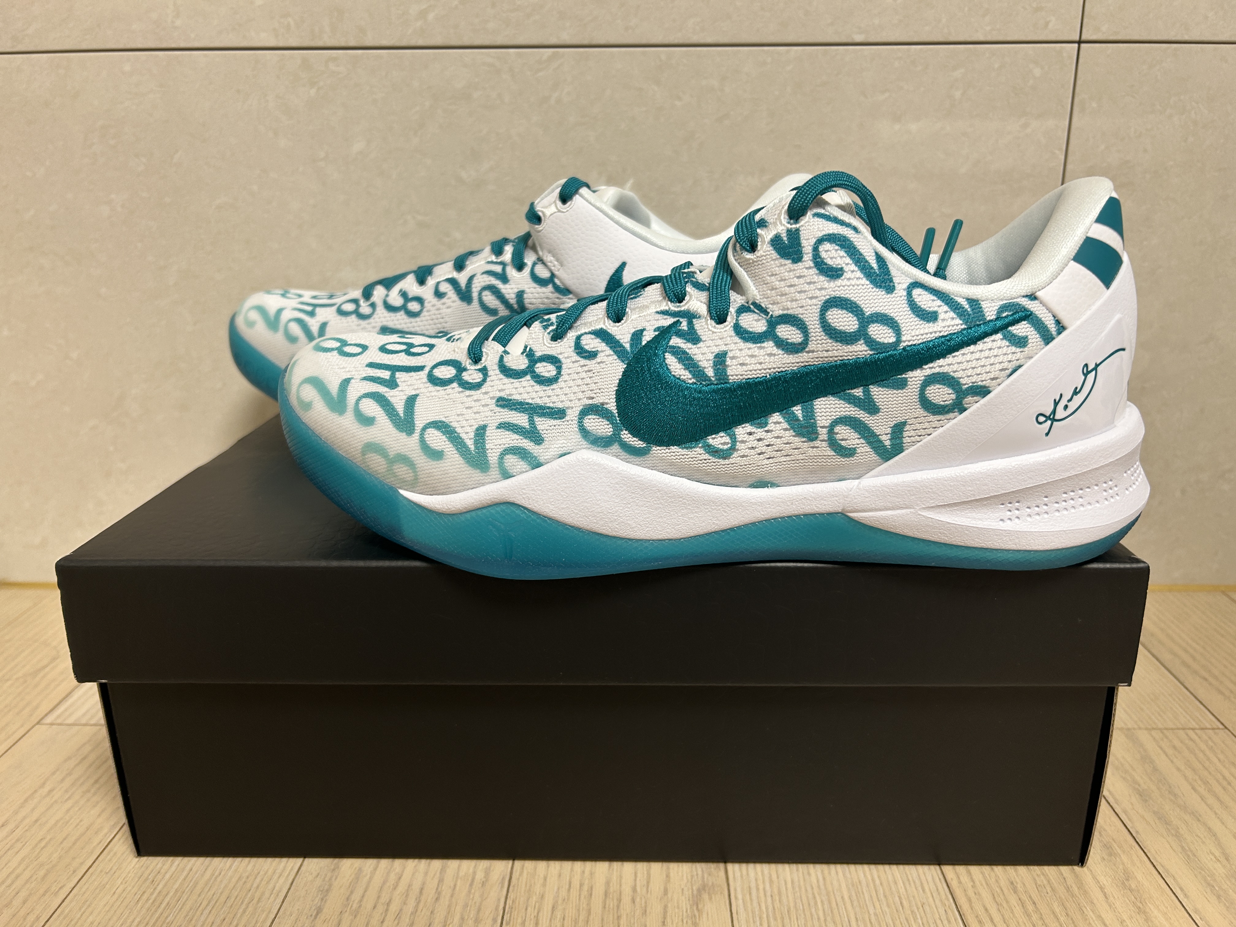 Nike Kobe 8 Protro Aqua 착용 스타일
