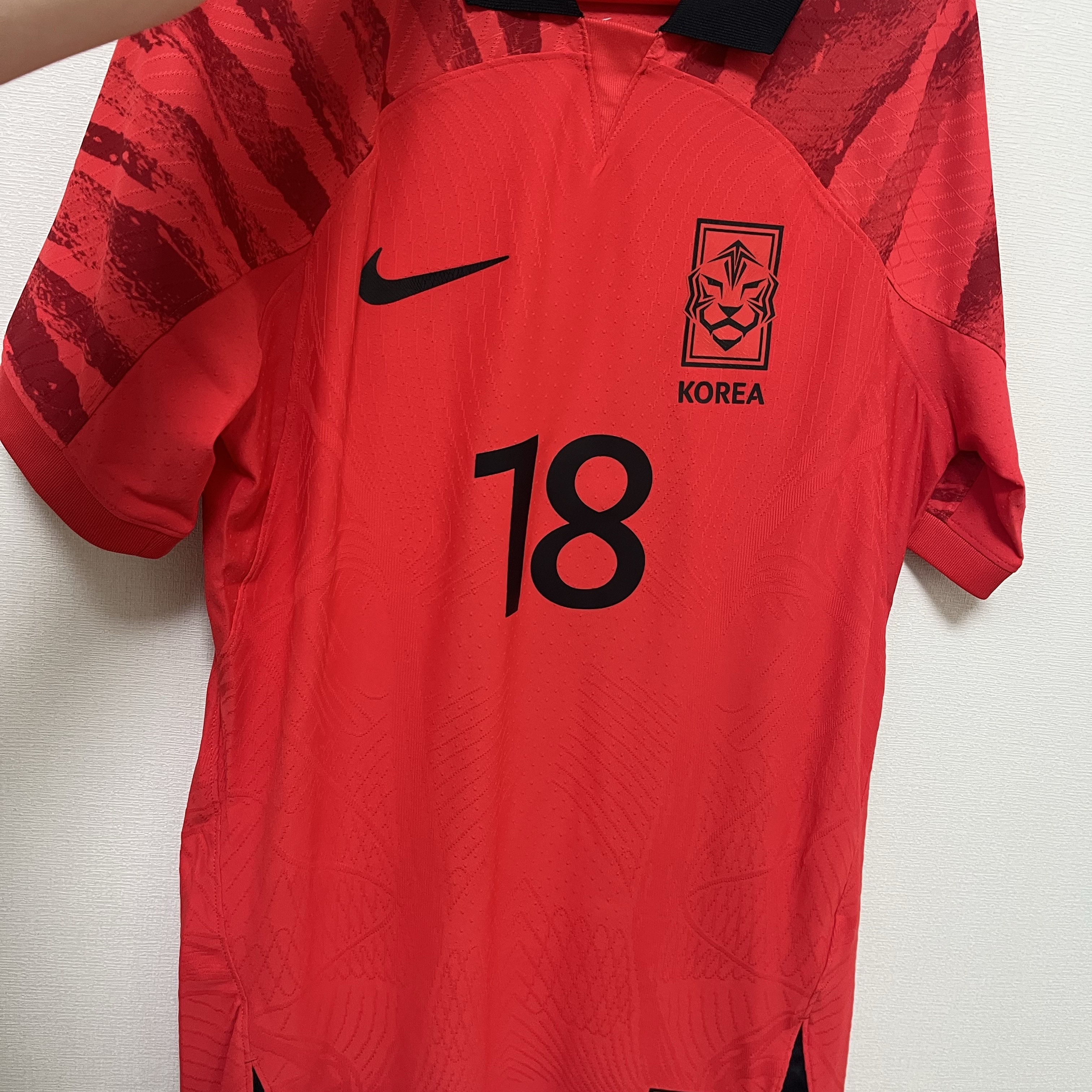 Nike Korea 2022/23 Dri-Fit ADV Match Home SS Jersey Global Red - US/EU (Non Marking Ver.) 착용 스타일 - 1