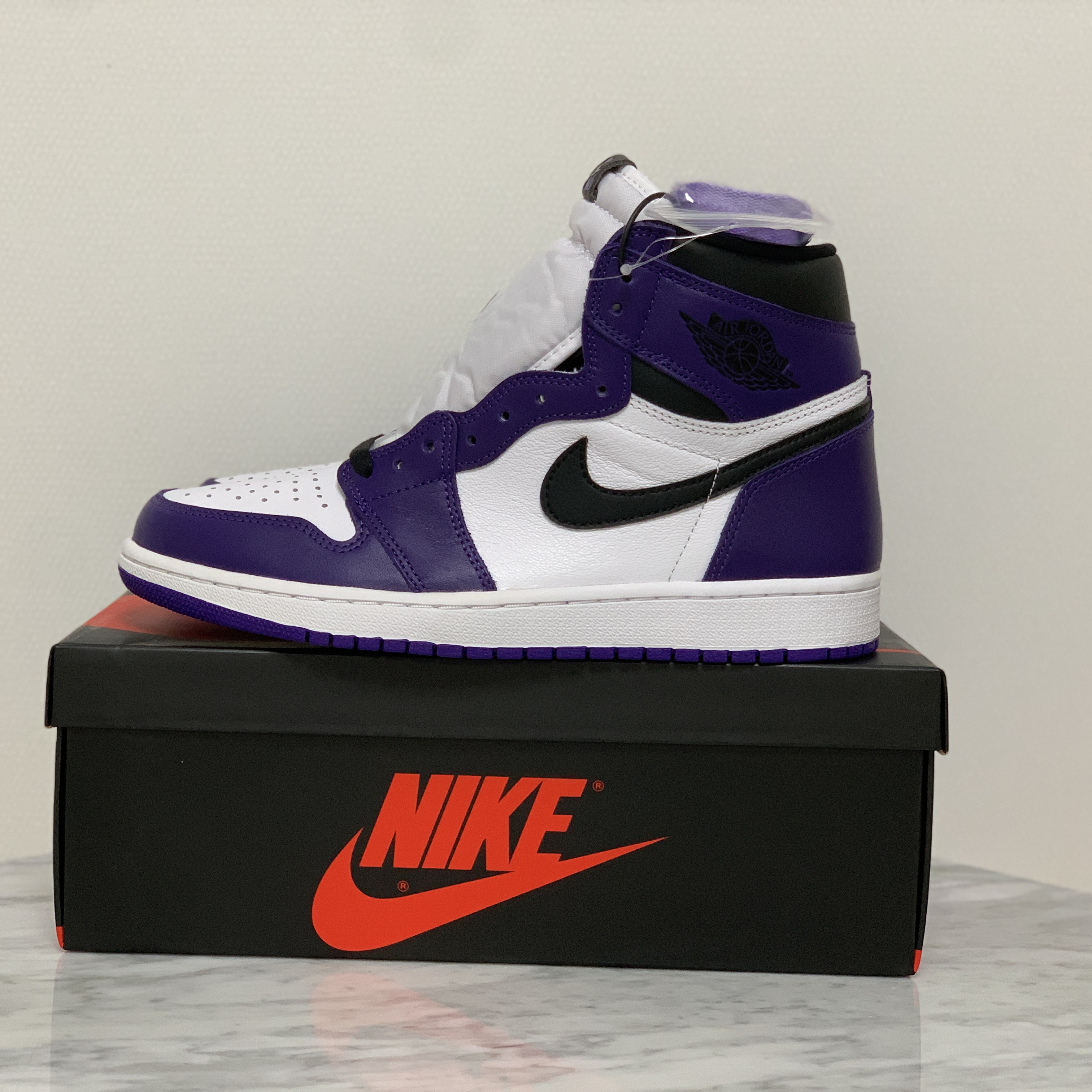Jordan 1 Retro High OG Court Purple 2020 착용 스타일 - 2