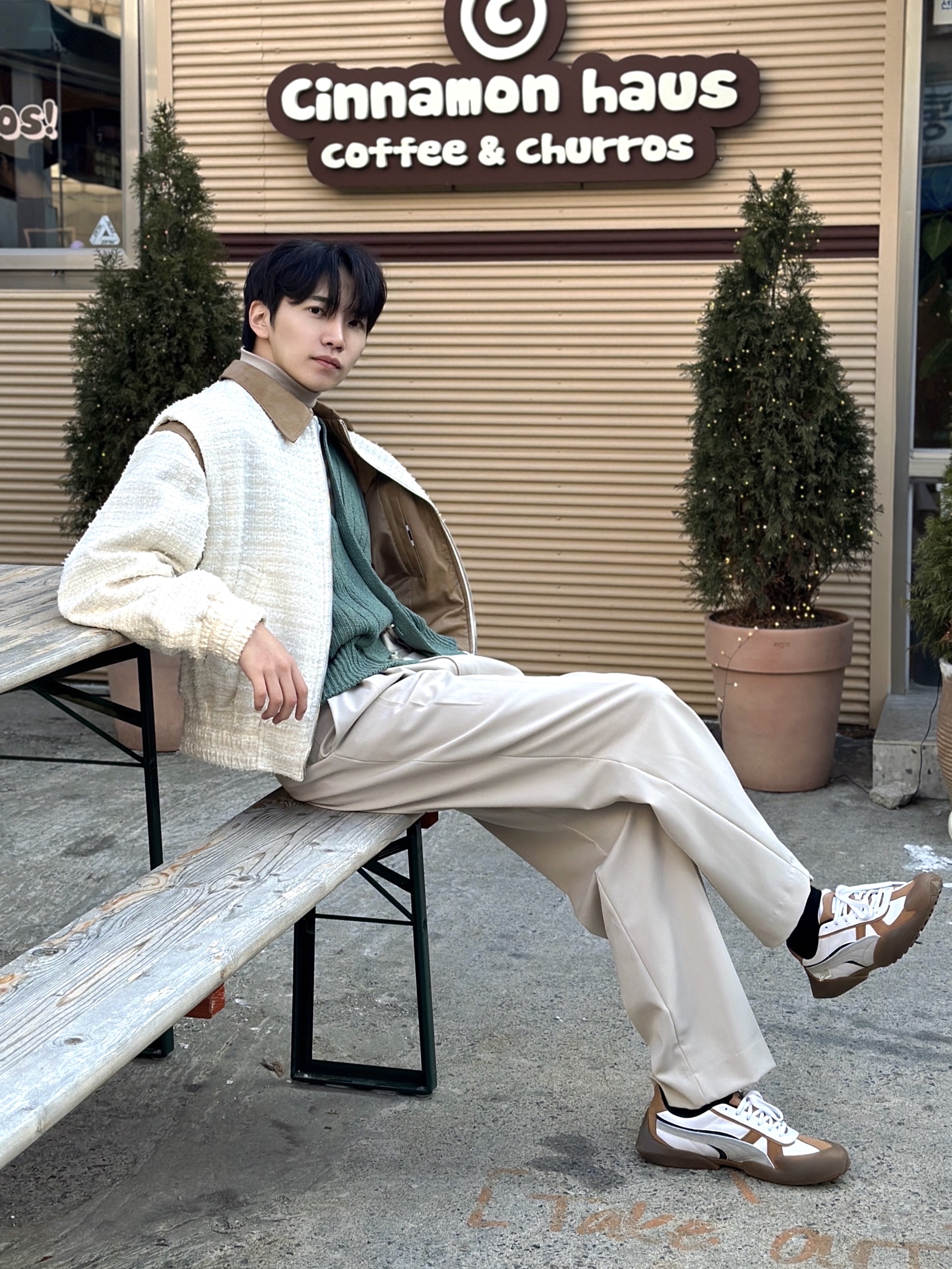 Puma Vaderon White Gum 착용 스타일 - 1