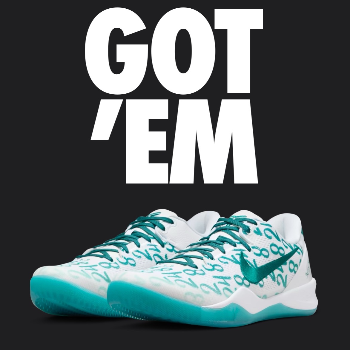 Nike Kobe 8 Protro Aqua 착용 스타일