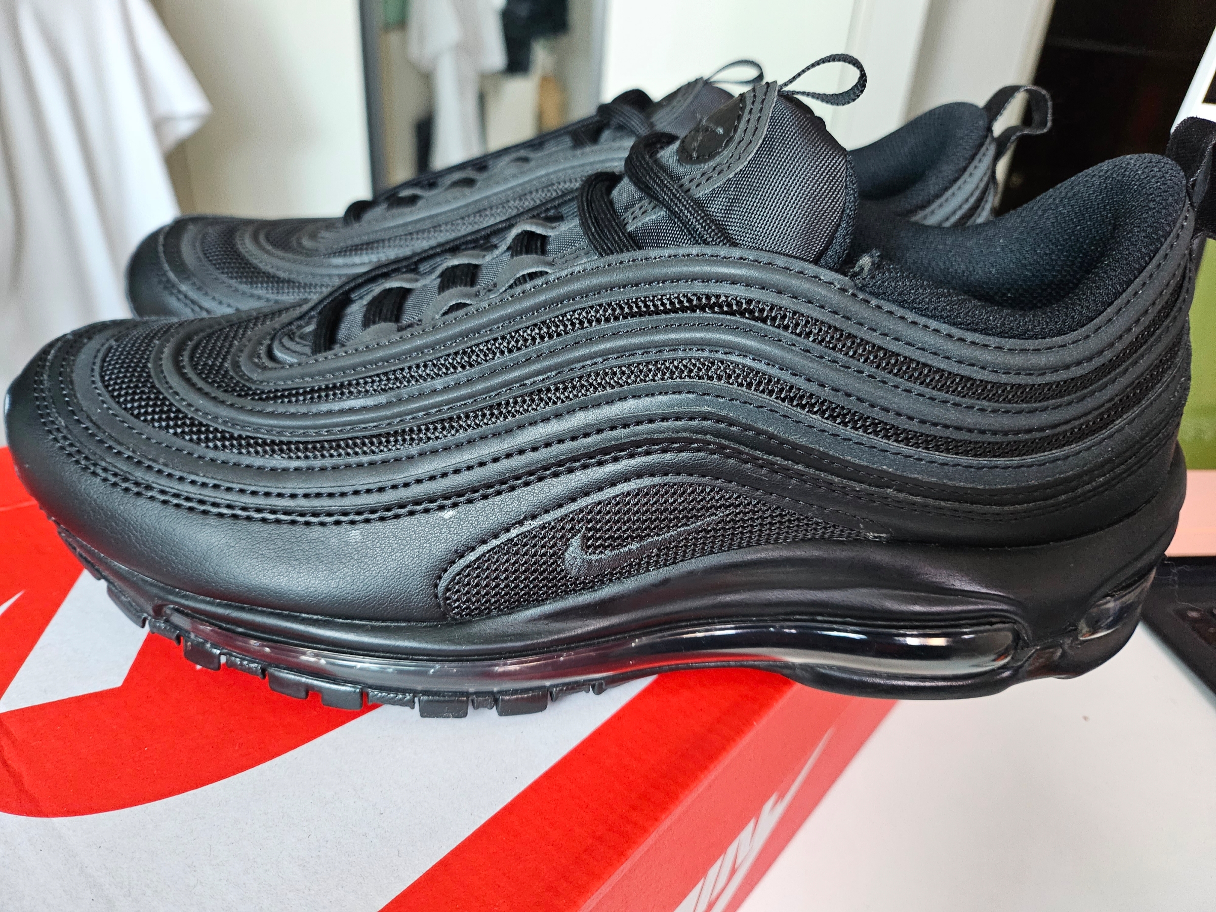 (W) Nike Air Max 97 Next Nature Black 착용 스타일