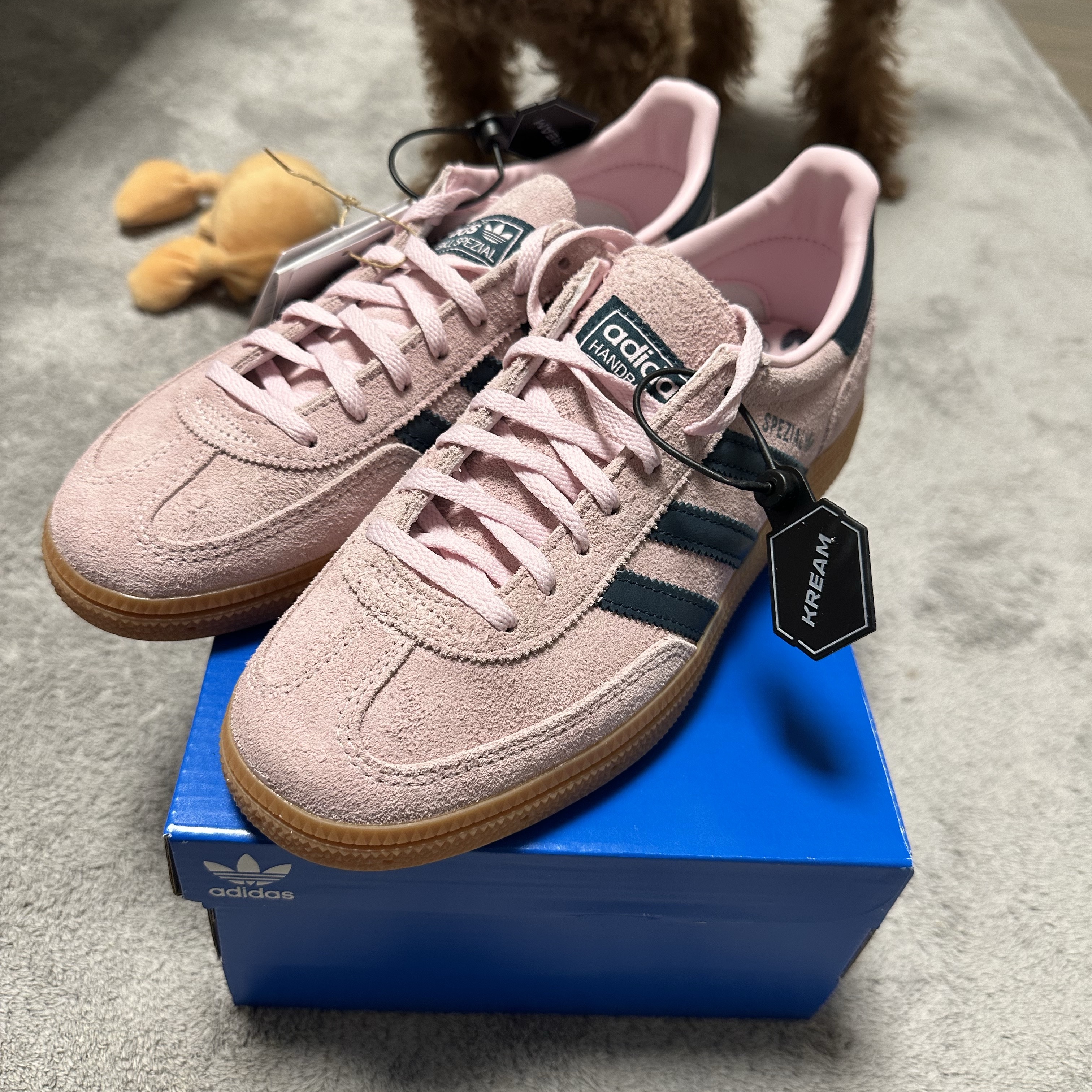 (W) Adidas Spezial Handball Clear Pink 착용 스타일