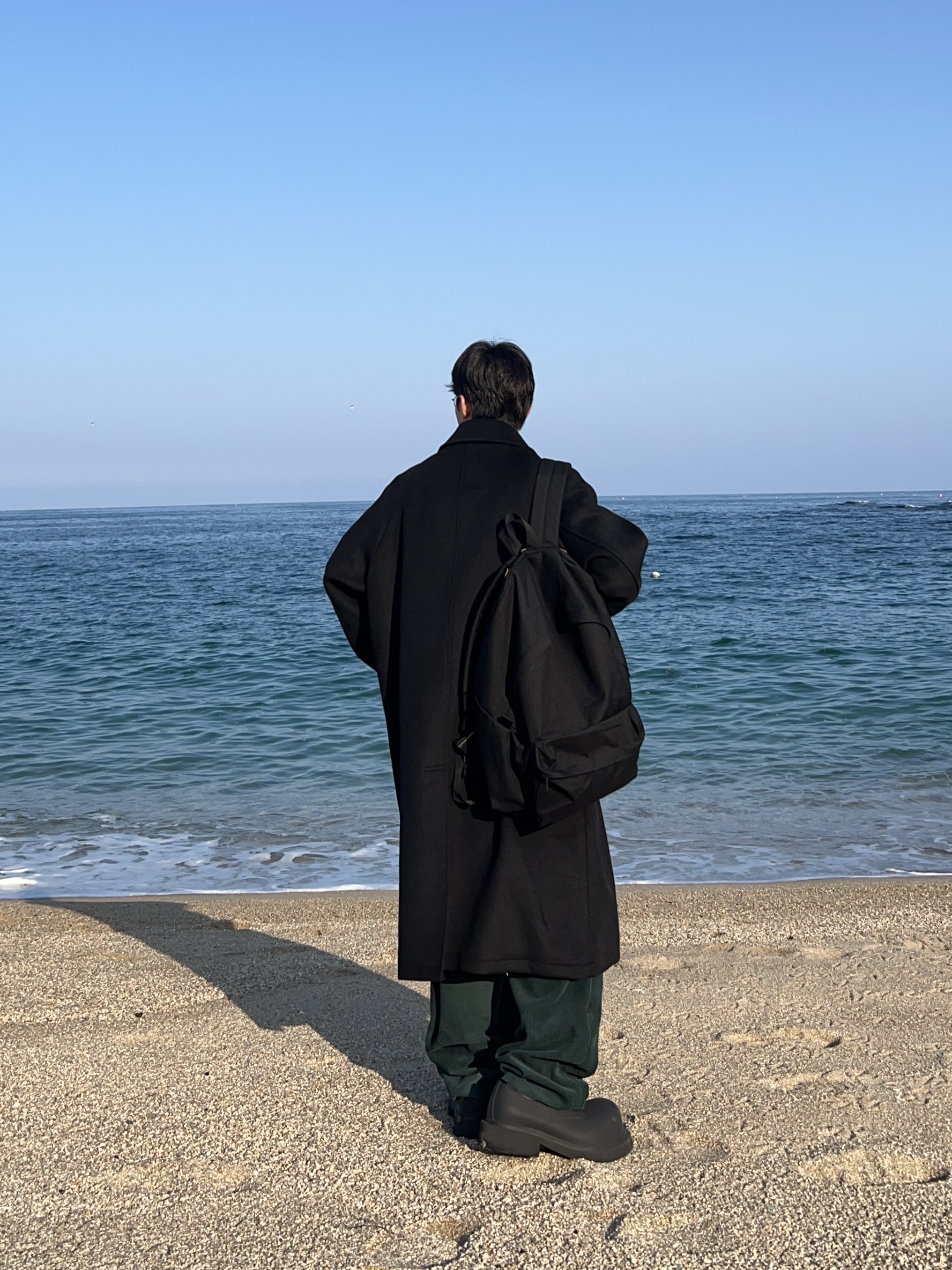 Balenciaga Steroid Derby Black, Comme des Garcons Homme Plus Oversized Nylon Backpack Black 착용 스타일 - 3