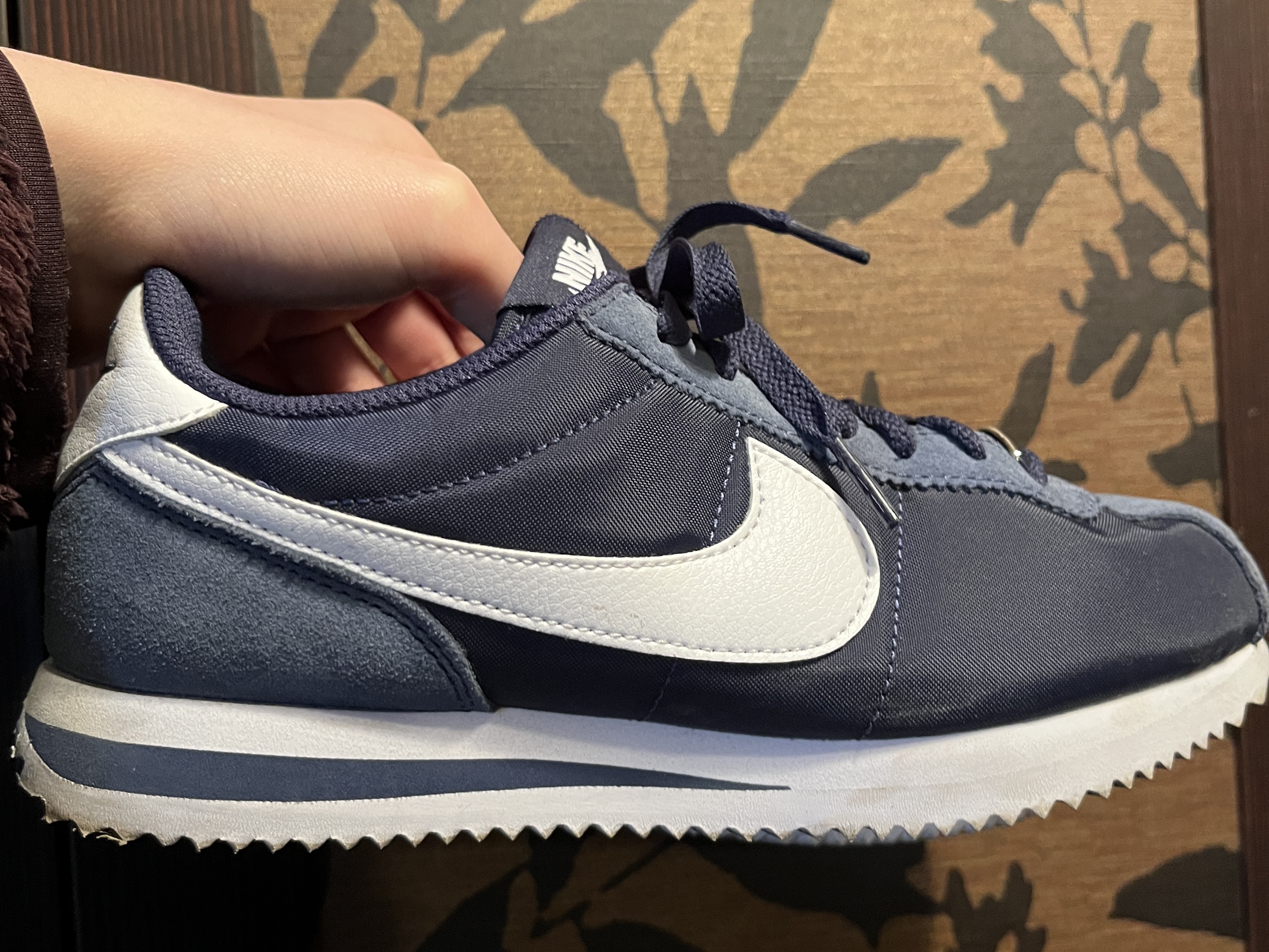 (W) Nike Cortez Midnight Navy 착용 스타일