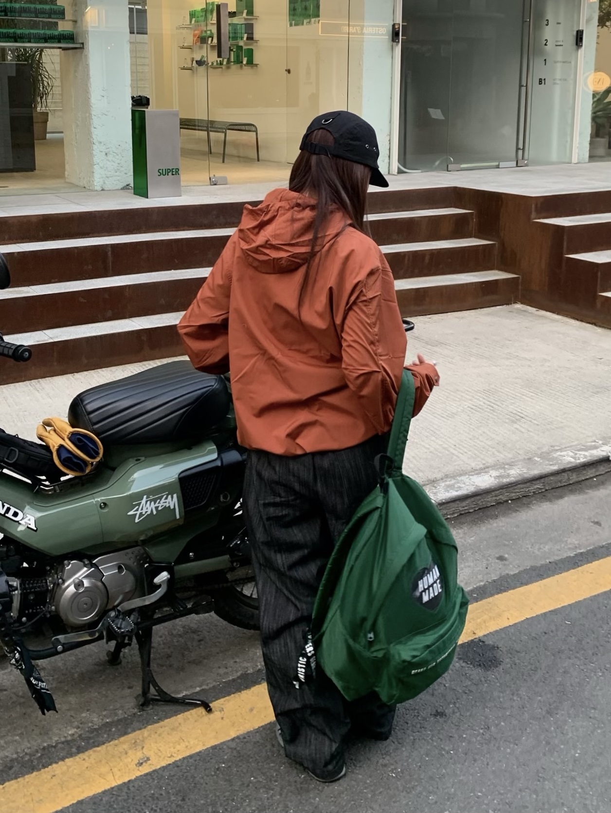 Human Made Nylon Heart Backpack Green, Asics Jog 100 S Steel Grey - 2E Wide 착용 스타일