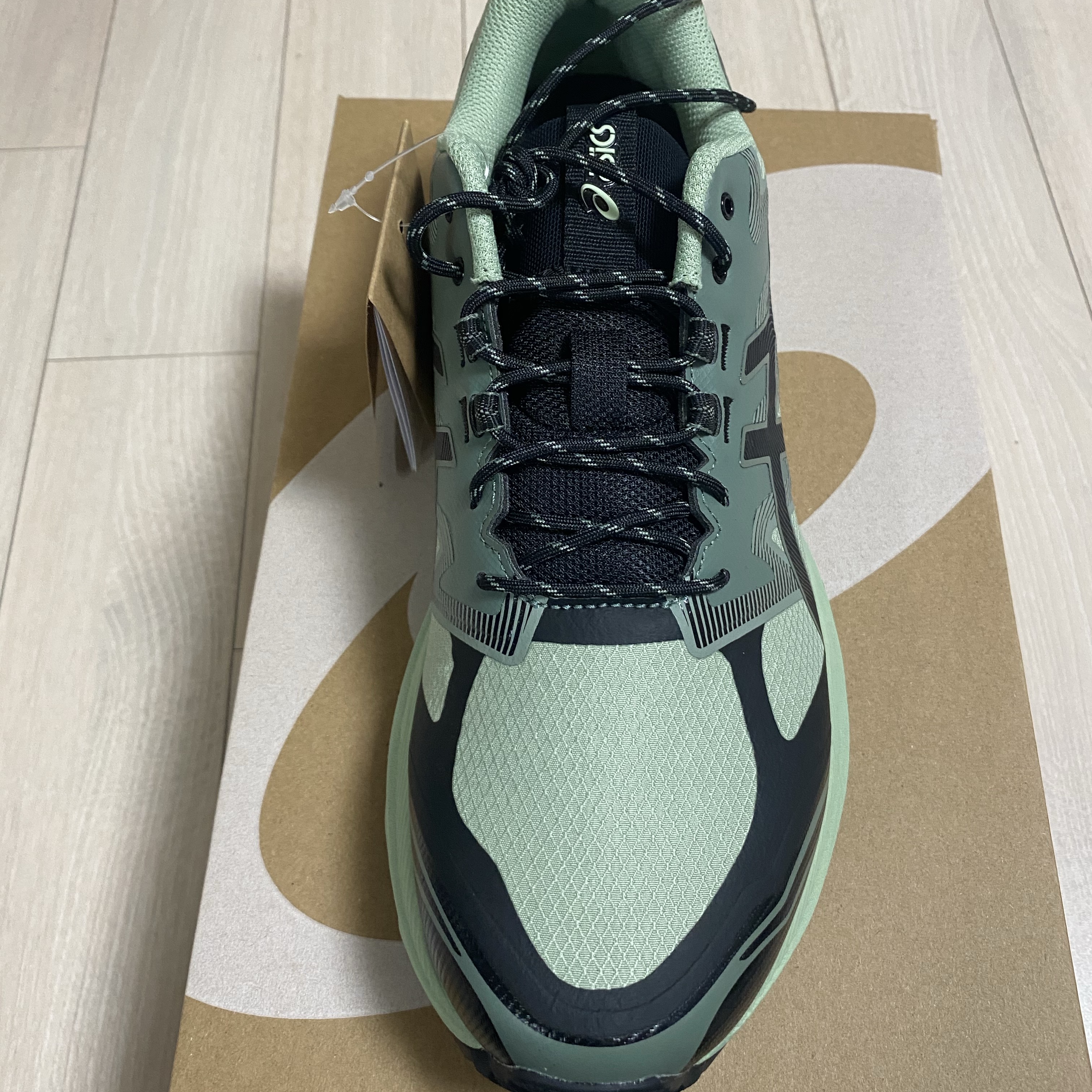 Asics Gel-Terrain Dark Jade Black 착용 스타일 - 1