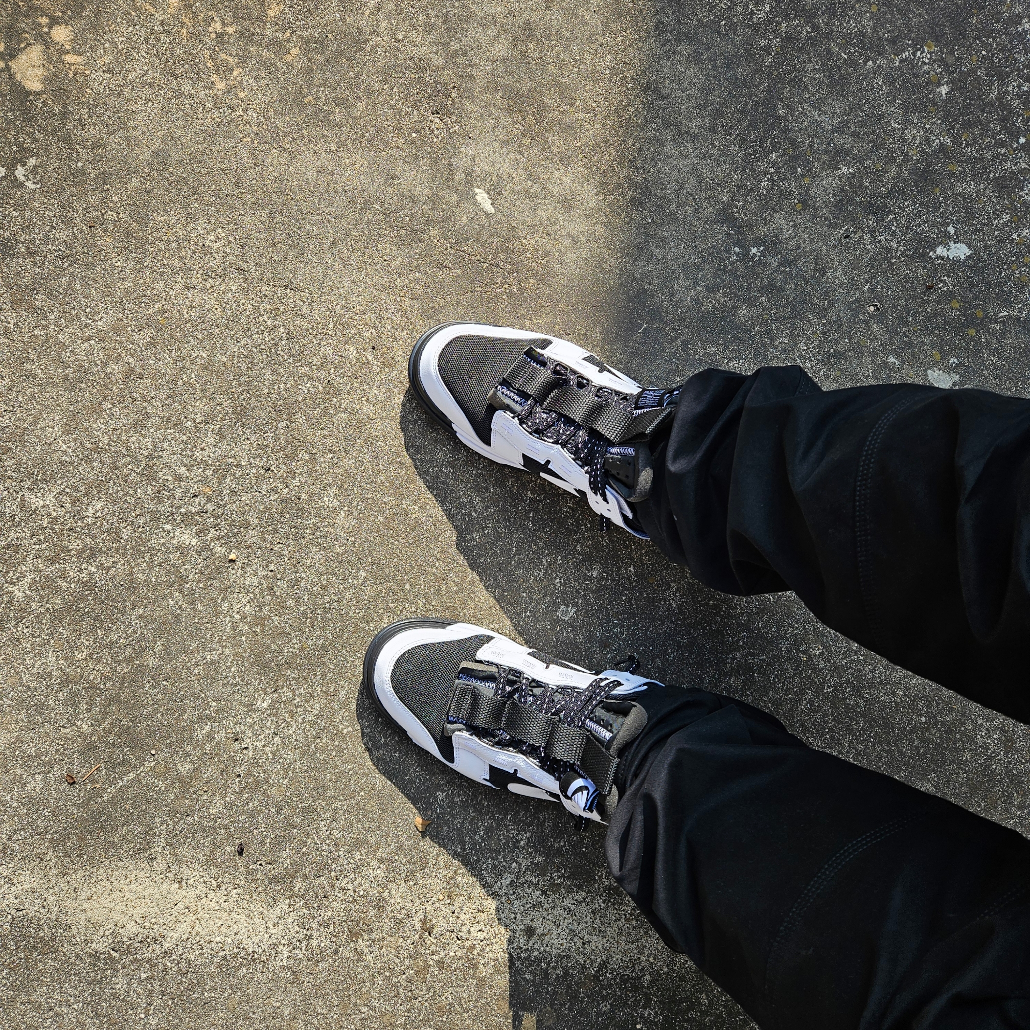 Nike Air Dunk Jumbo Black White 착용 스타일 - 2