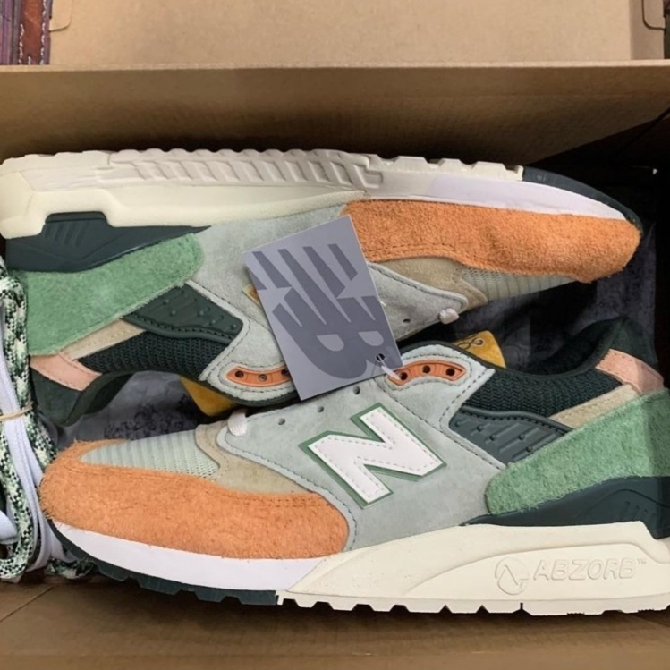 New Balance x Ronnie Fieg x Frank Lloyd 998 Broadacre City Aloe Wash 착용 스타일