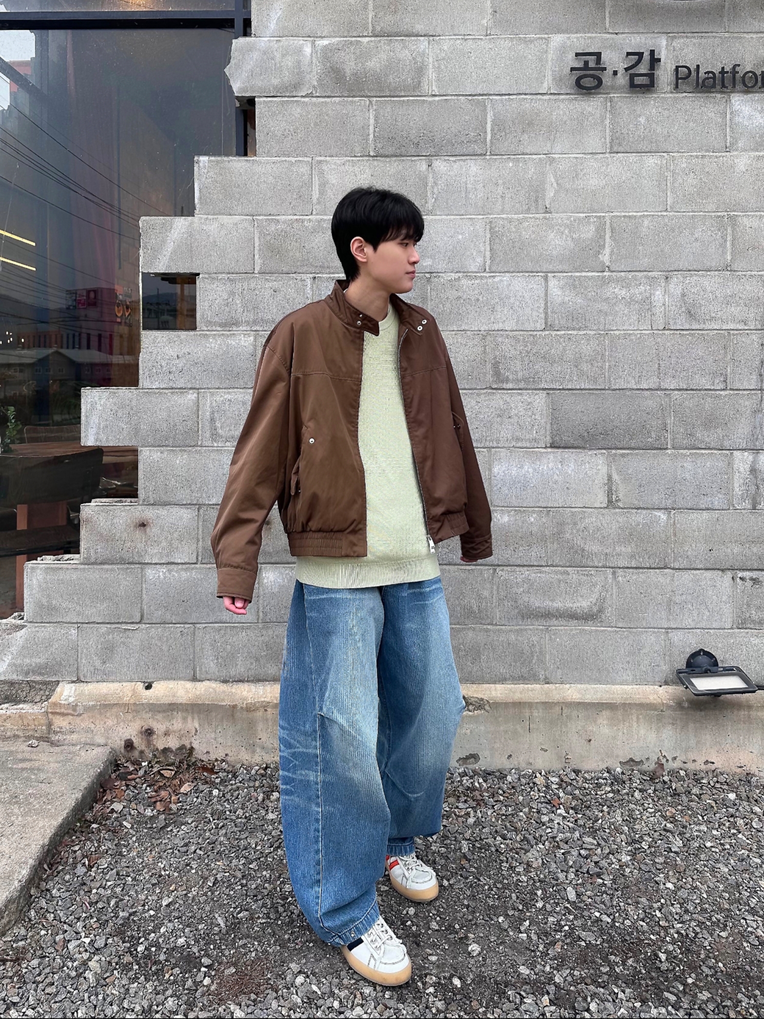 Adidas x Song for the Mute Campus 80s Bliss Core Black 착용 스타일 - 2
