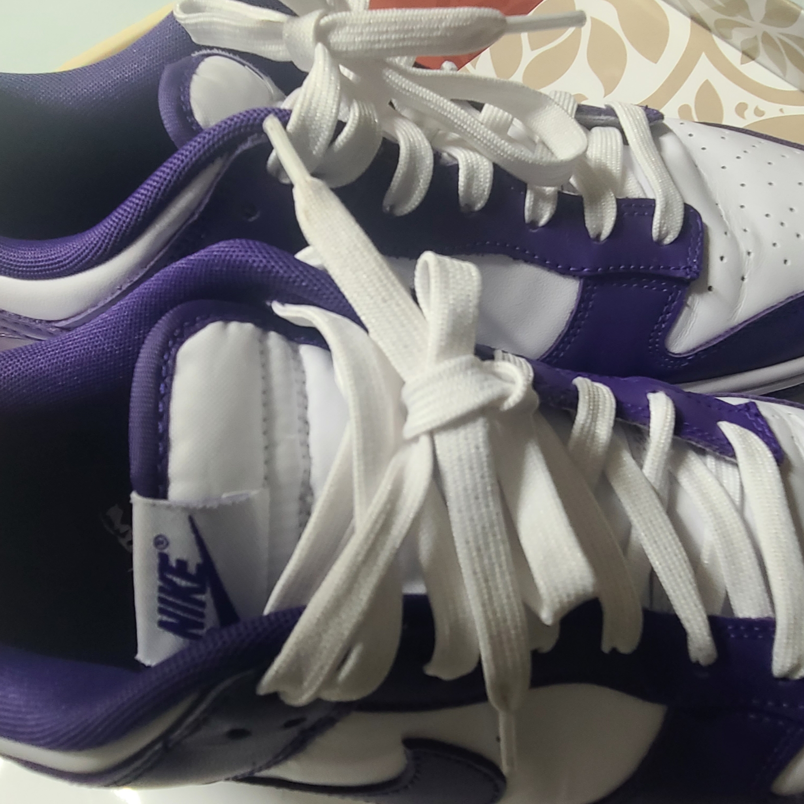 Nike Dunk Low Retro Championship Court Purple 착용 스타일