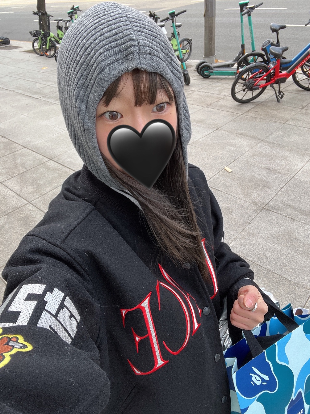 Palace Korea Varsity Jacket Black - 24SS 착용 스타일