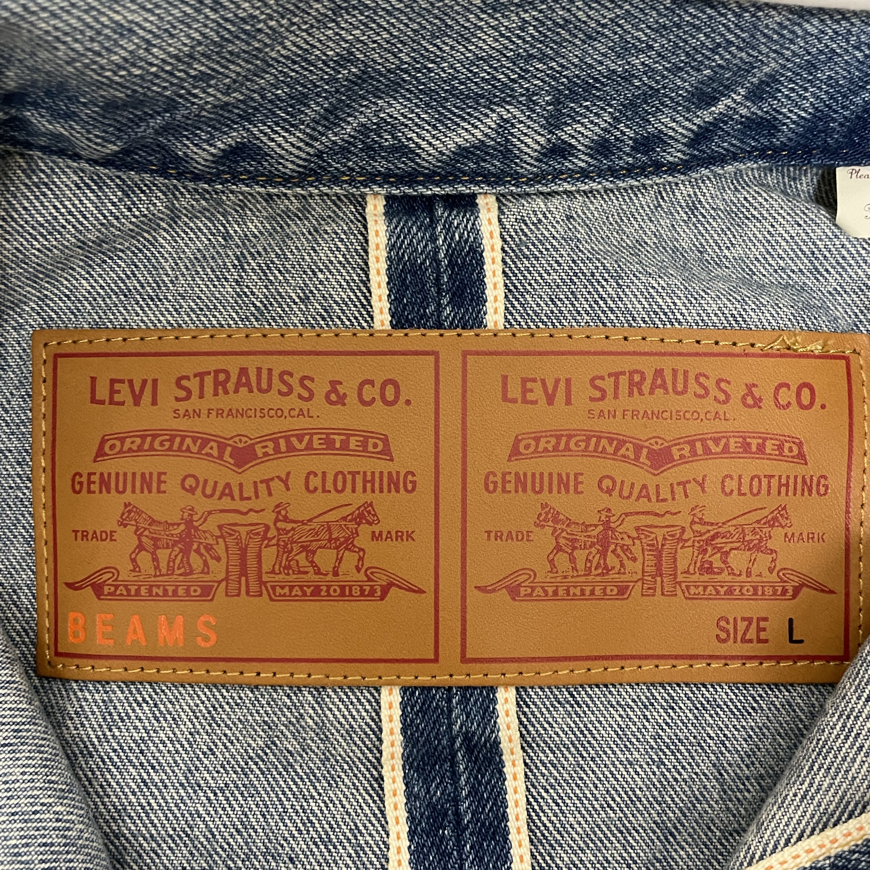 Levi's x Beams Stay Loose Type I Denim Trucker Jacket Vintage Wash 착용 스타일 - 2