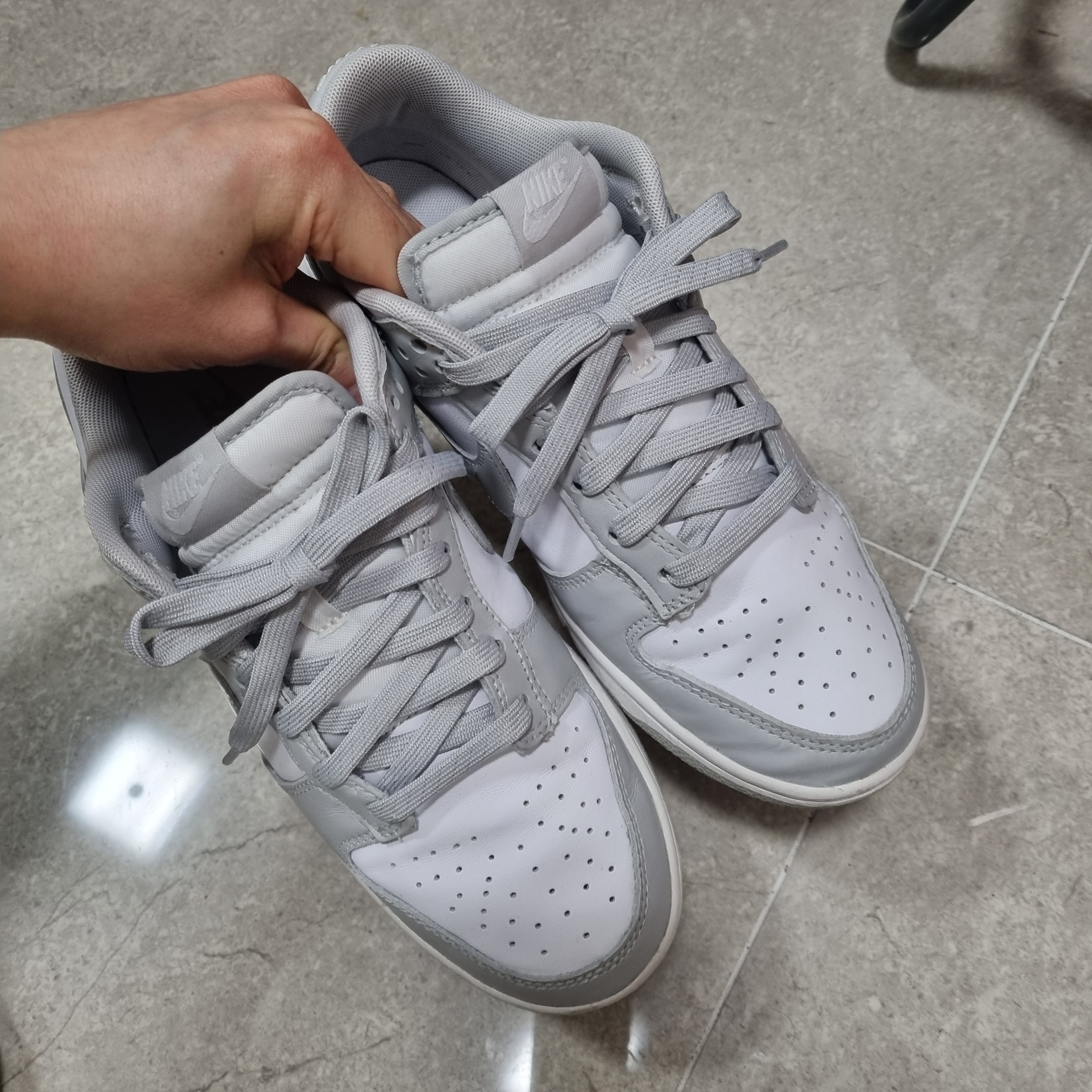 Nike Dunk Low Retro Grey Fog 착용 스타일
