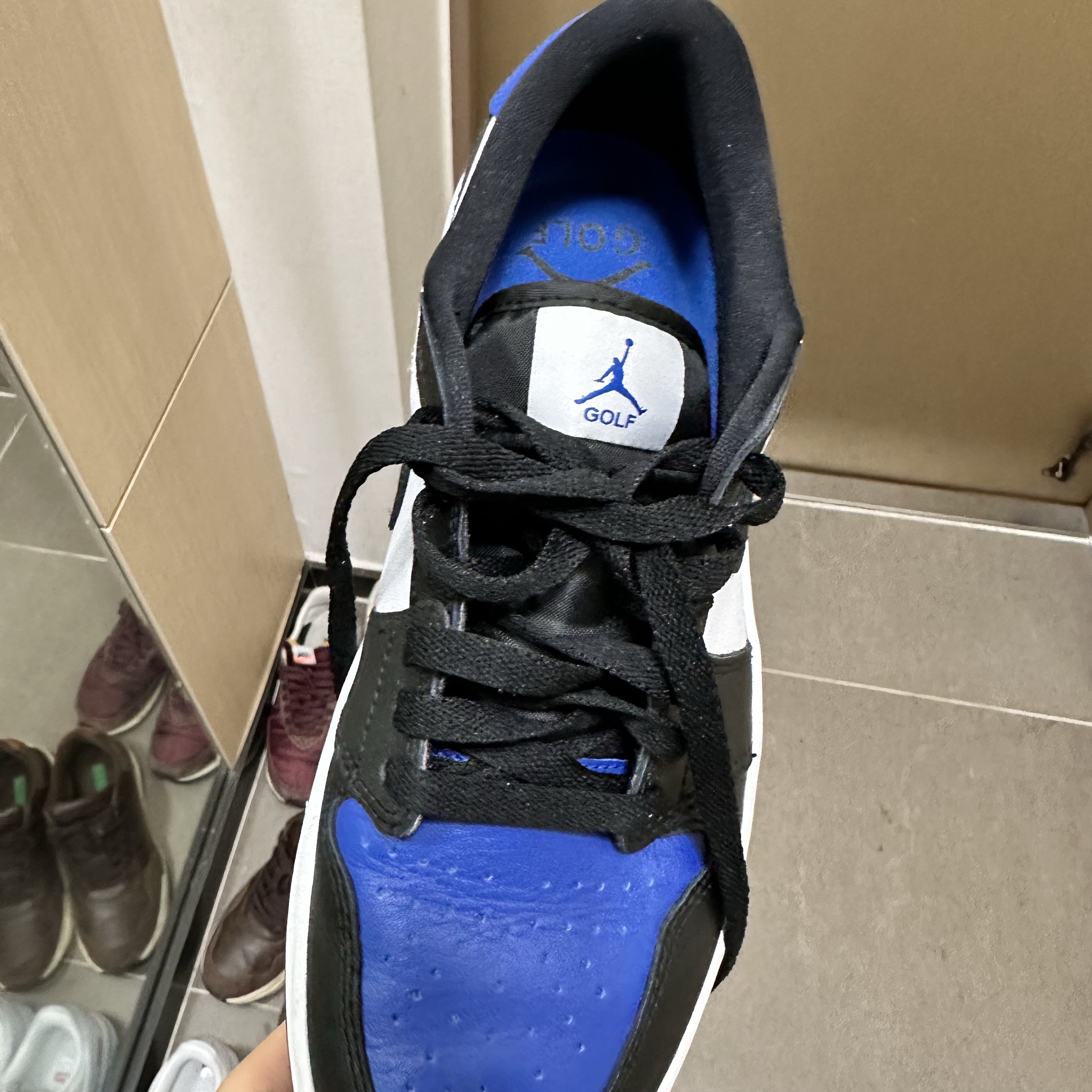 Jordan 1 Low Golf Sport Royal 착용 스타일