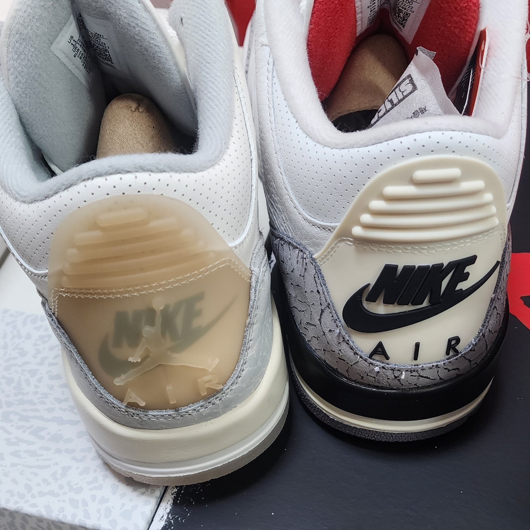 Jordan 3 Retro Craft Ivory, Jordan 3 Retro White Cement Reimagined 착용 스타일 - 3