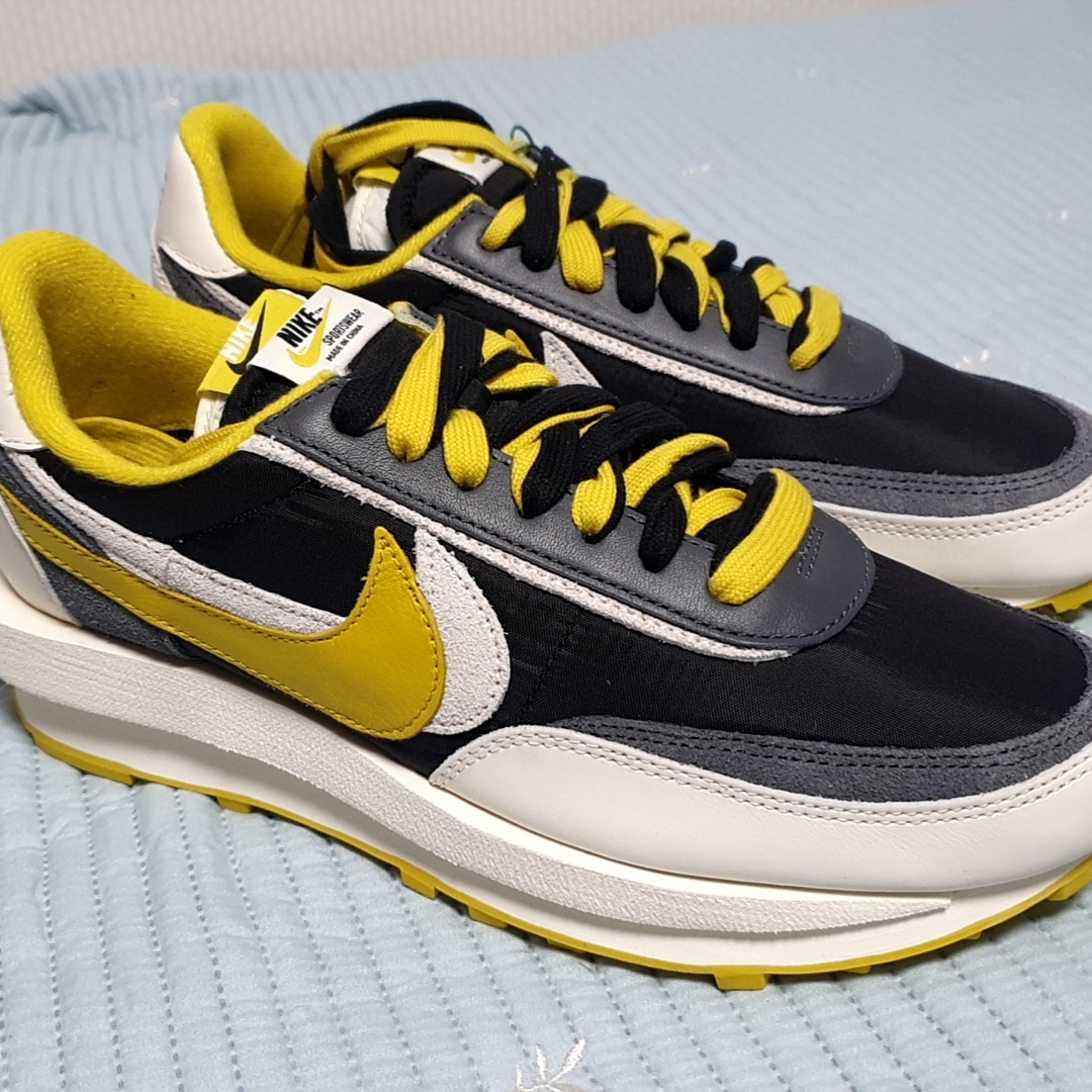 Nike x Sacai x Undercover LDWaffle Black Bright Citron 착용 스타일