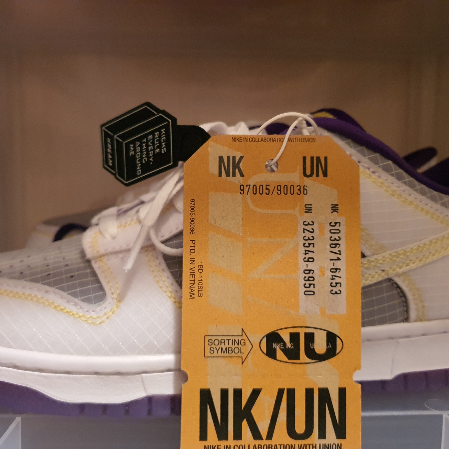 Nike x Union Dunk Low Passport Pack Court Purple White 착용 스타일