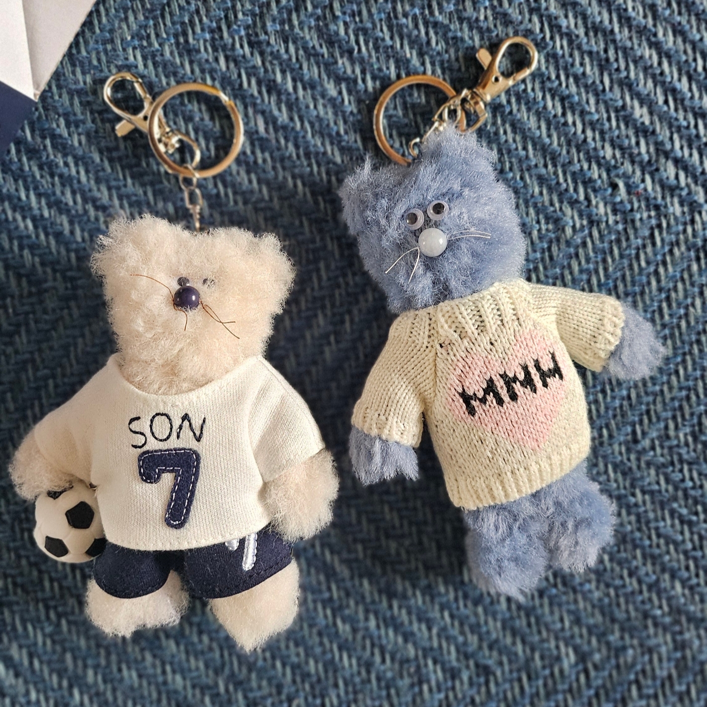 [예약 배송] NOS7 x Monamhee SON.hee Cream, Monamhee Love Flexy Keyring Blue 착용 스타일