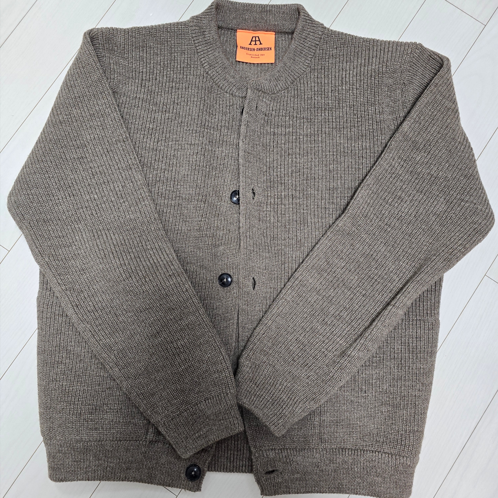 Andersen Andersen Skipper Jacket Natural Taupe 착용 스타일