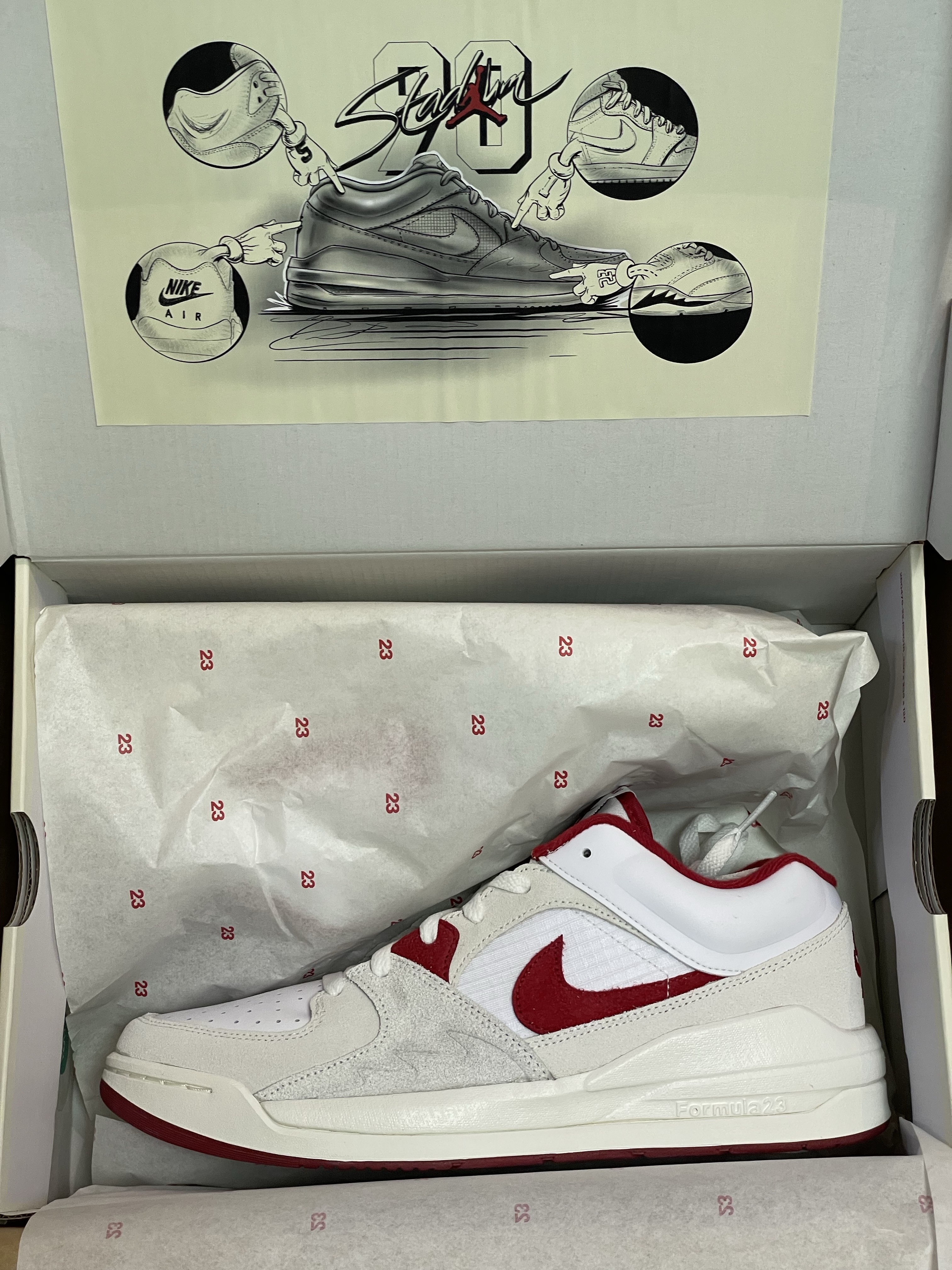 Jordan Stadium 90 White Varsity Red 착용 스타일 - 2
