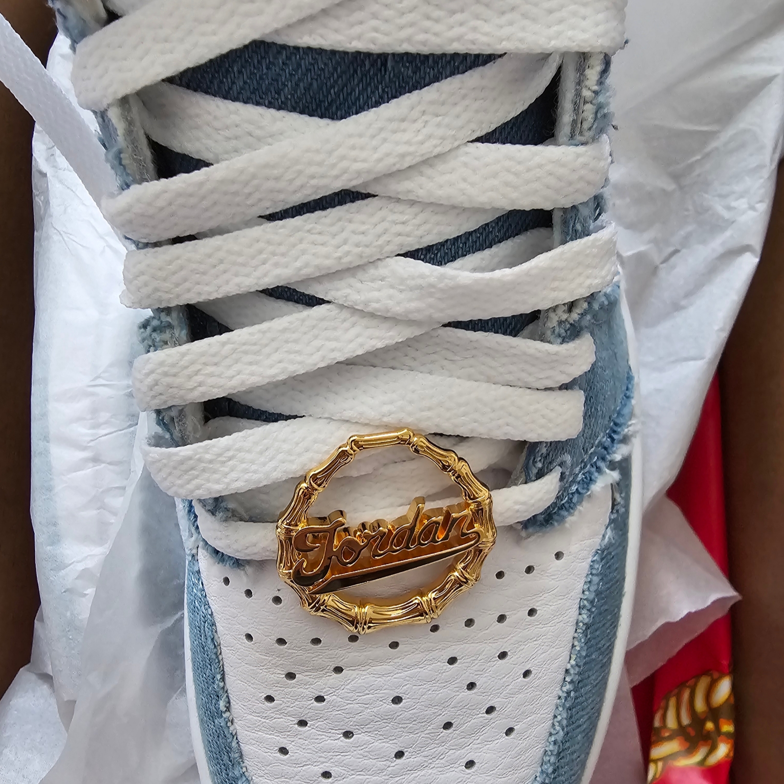 (W) Jordan 1 Retro High OG Denim 착용 스타일