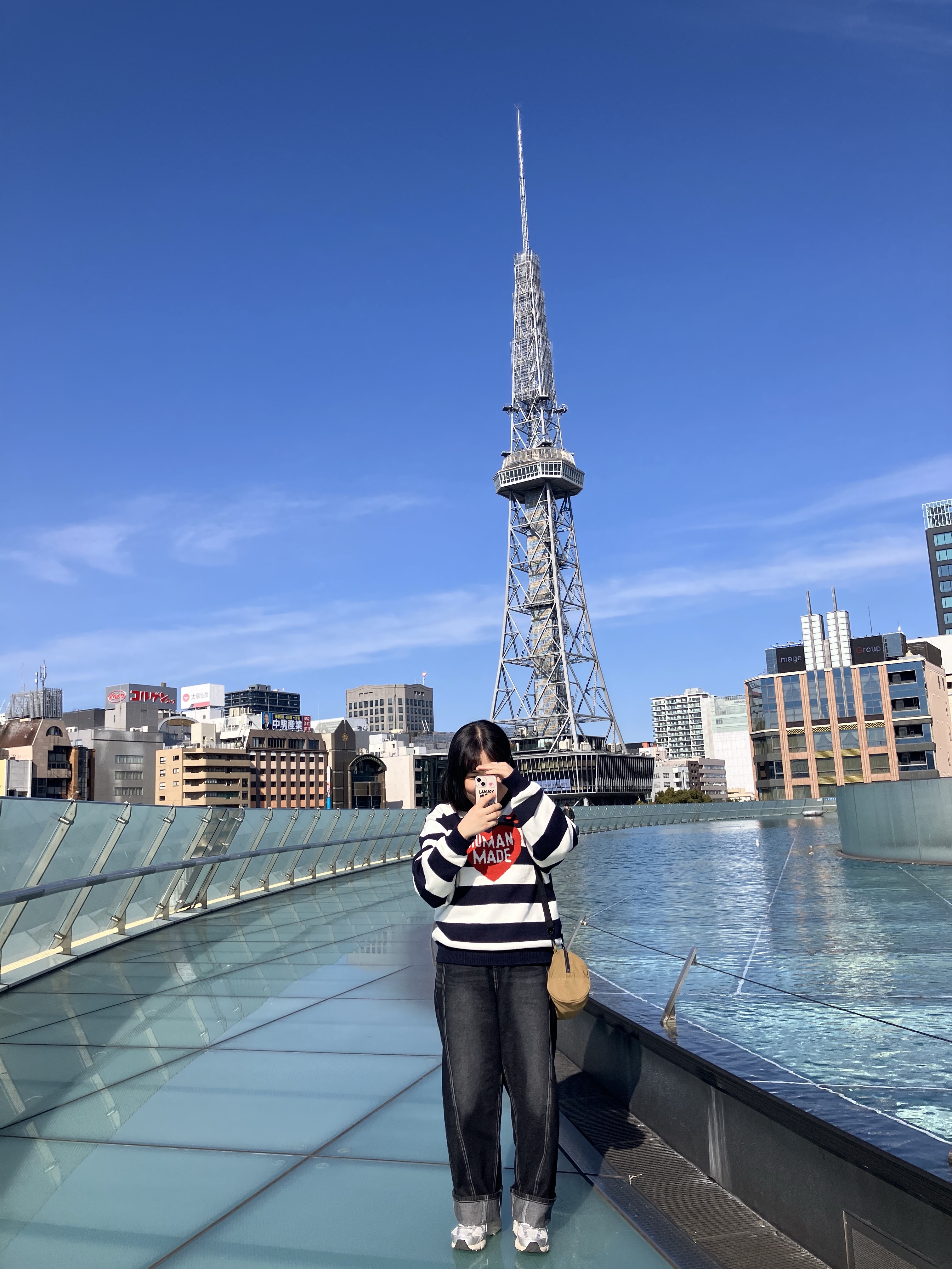 Human Made Striped Heart Knit Sweater Navy, The North Face Purple Label Field Demi Duffle Bag Mocha 착용 스타일 - 1