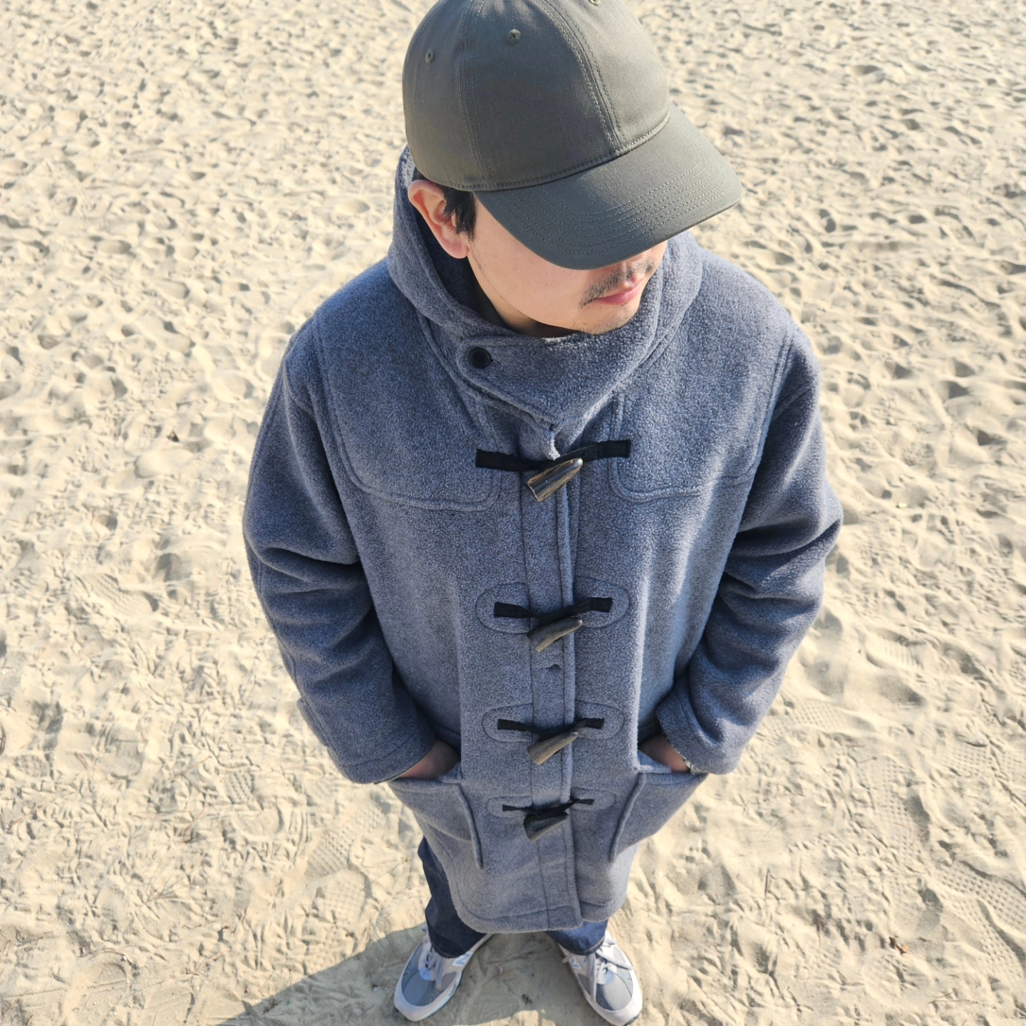 New Balance 991 Made in UK Grey, Levi's LVC 1953 TYPE II Jacket Rigid Indigo 착용 스타일 - 8