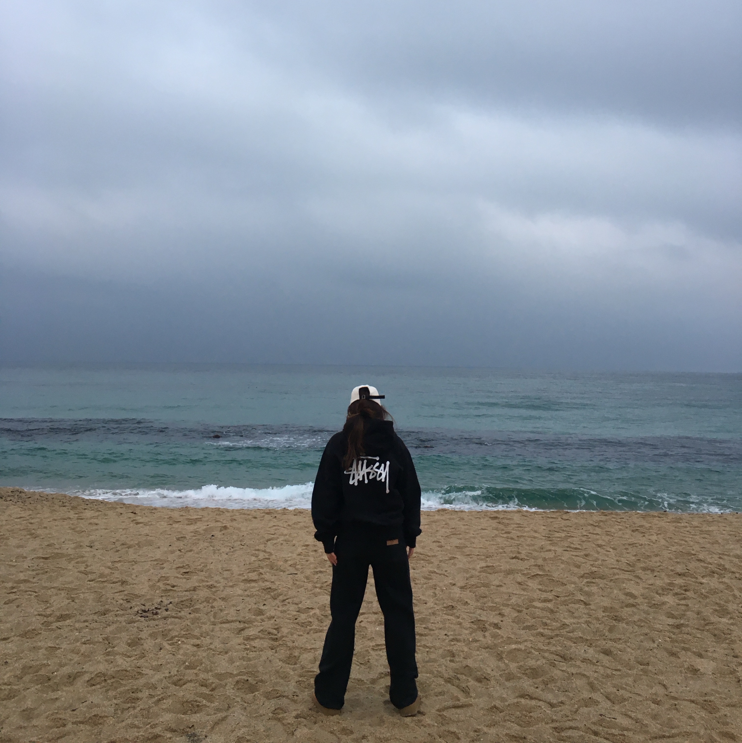 Stussy Basic Stussy Hoodie Black 2023 착용 스타일 - 2