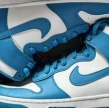 Nike Dunk High Retro Championship Blue 착용 스타일