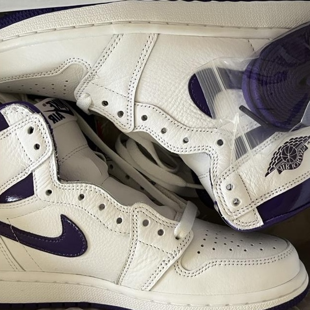 (W) Jordan 1 High OG Court Purple 착용 스타일