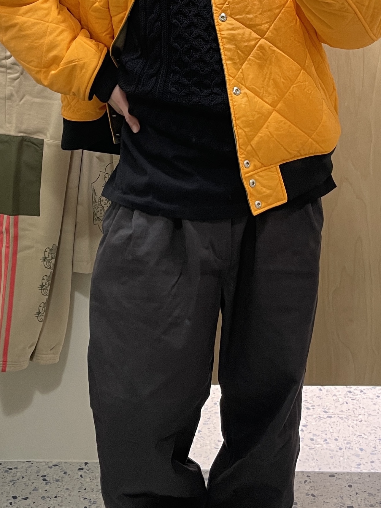 Nike Cable Knit LS Sweater Black - Asia, Nike x Stussy Reversible Jacket Medium Olive (FJ9153-222) 착용 스타일