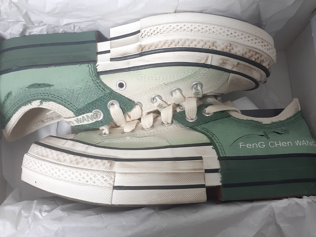 Converse x Feng Chen Wang Chuck 70 Ox 2-in-1 Myrtle 착용 스타일