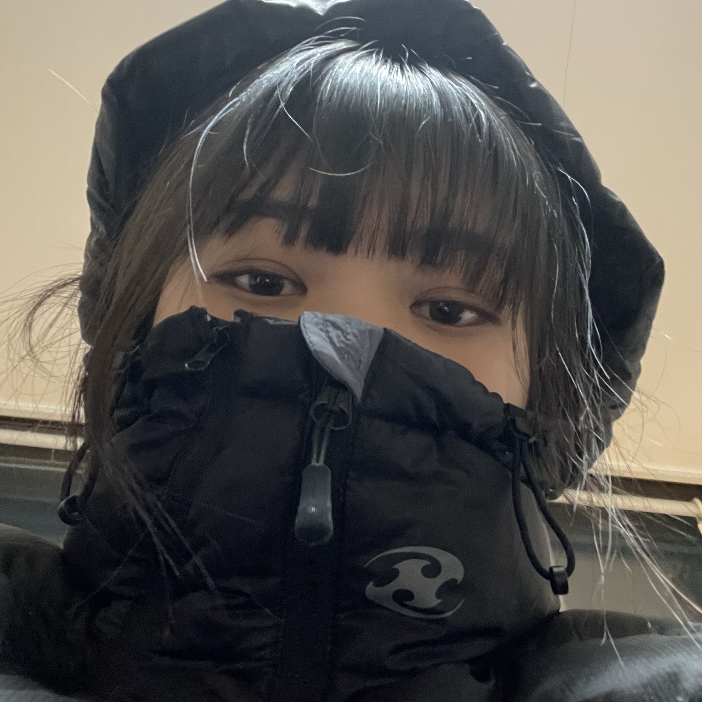 Sansan Gear Suffix Puffer Jacket Black - 23FW 착용 스타일 - 2
