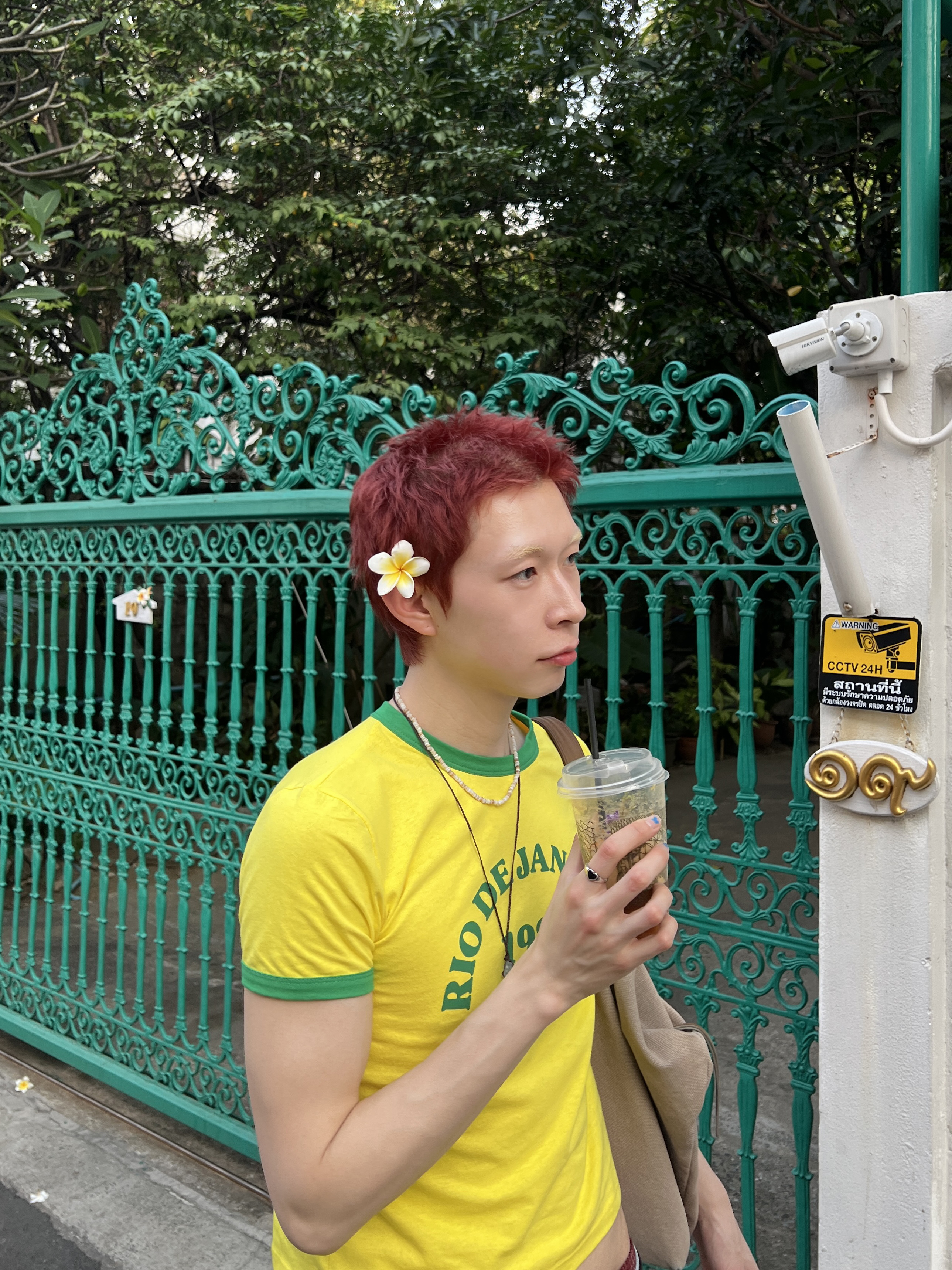Vans ComfyCush One Checkerboard Green 착용 스타일 - 3