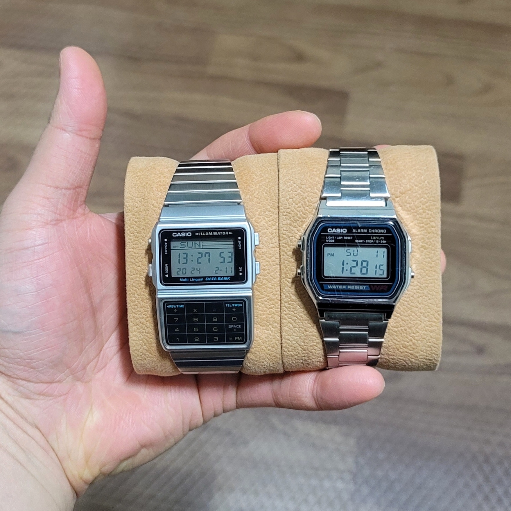 Casio A-158WA-1, Casio DBC-611-1DF 착용 스타일