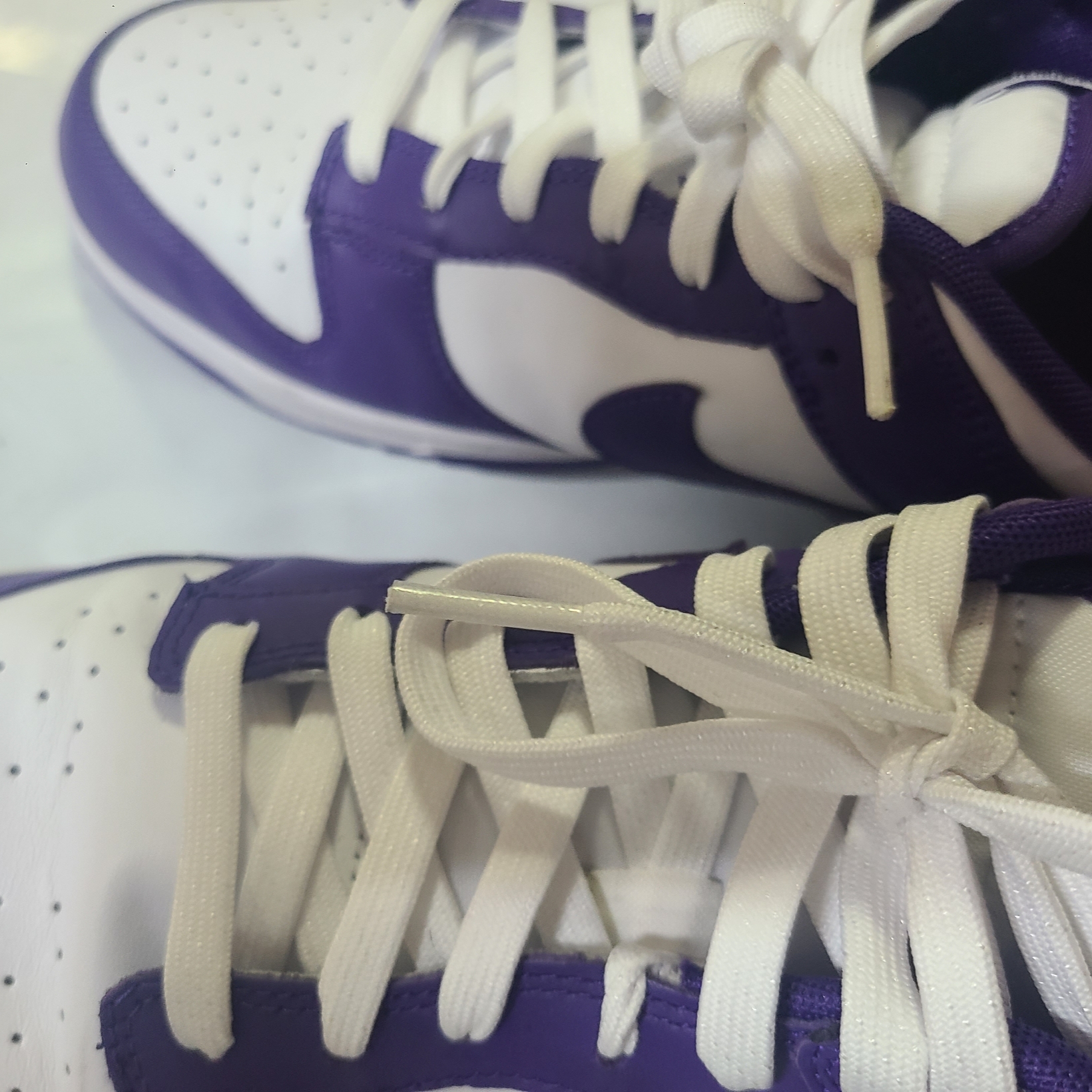 Nike Dunk Low Retro Championship Court Purple 착용 스타일